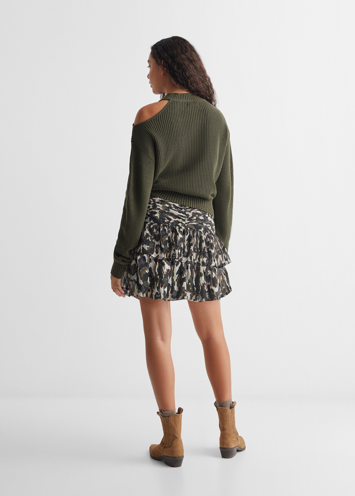 Off-shoulder trui - Achterkant van het artikel
