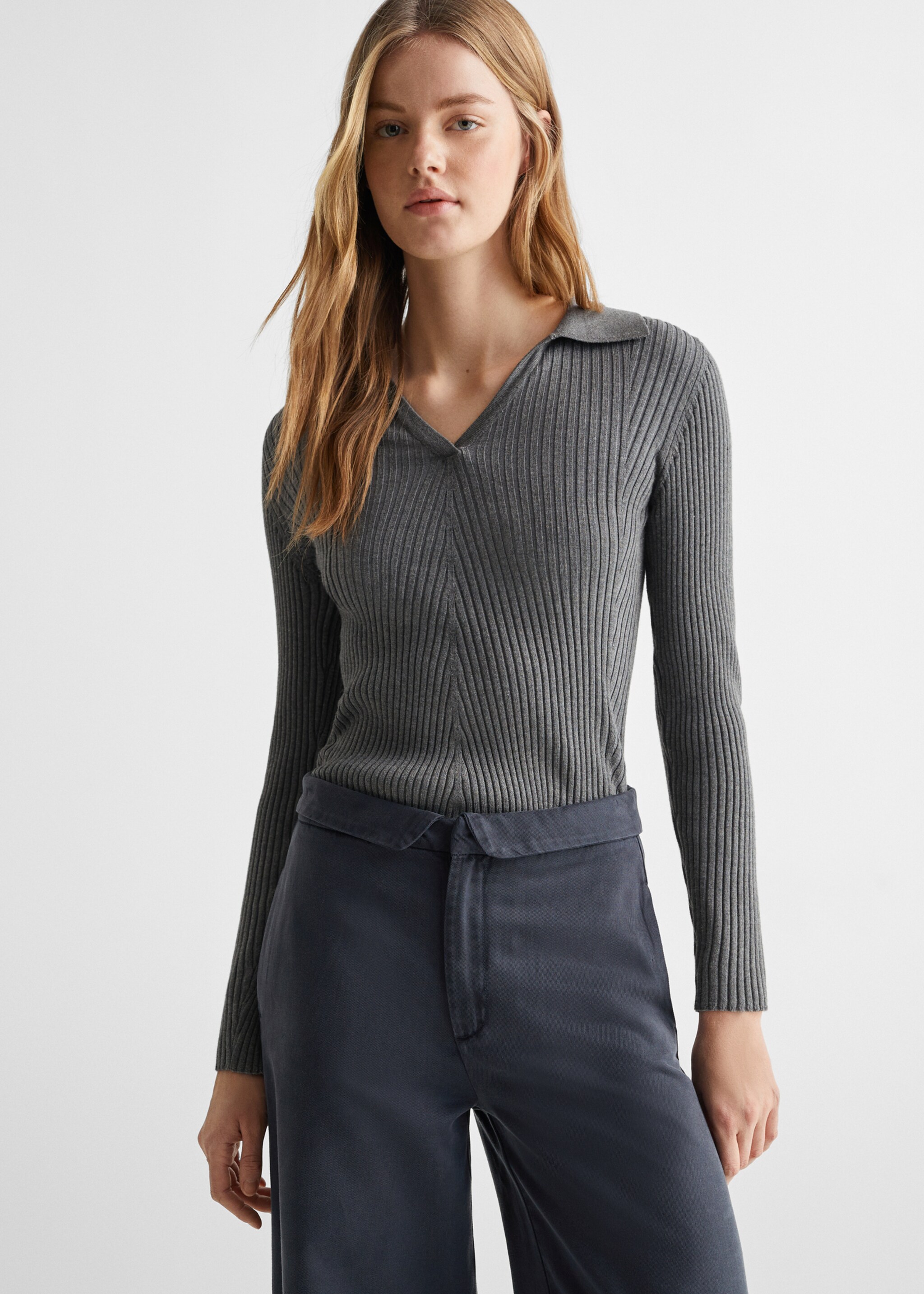 Broek met omgeslagen tailleband - Middenvlak