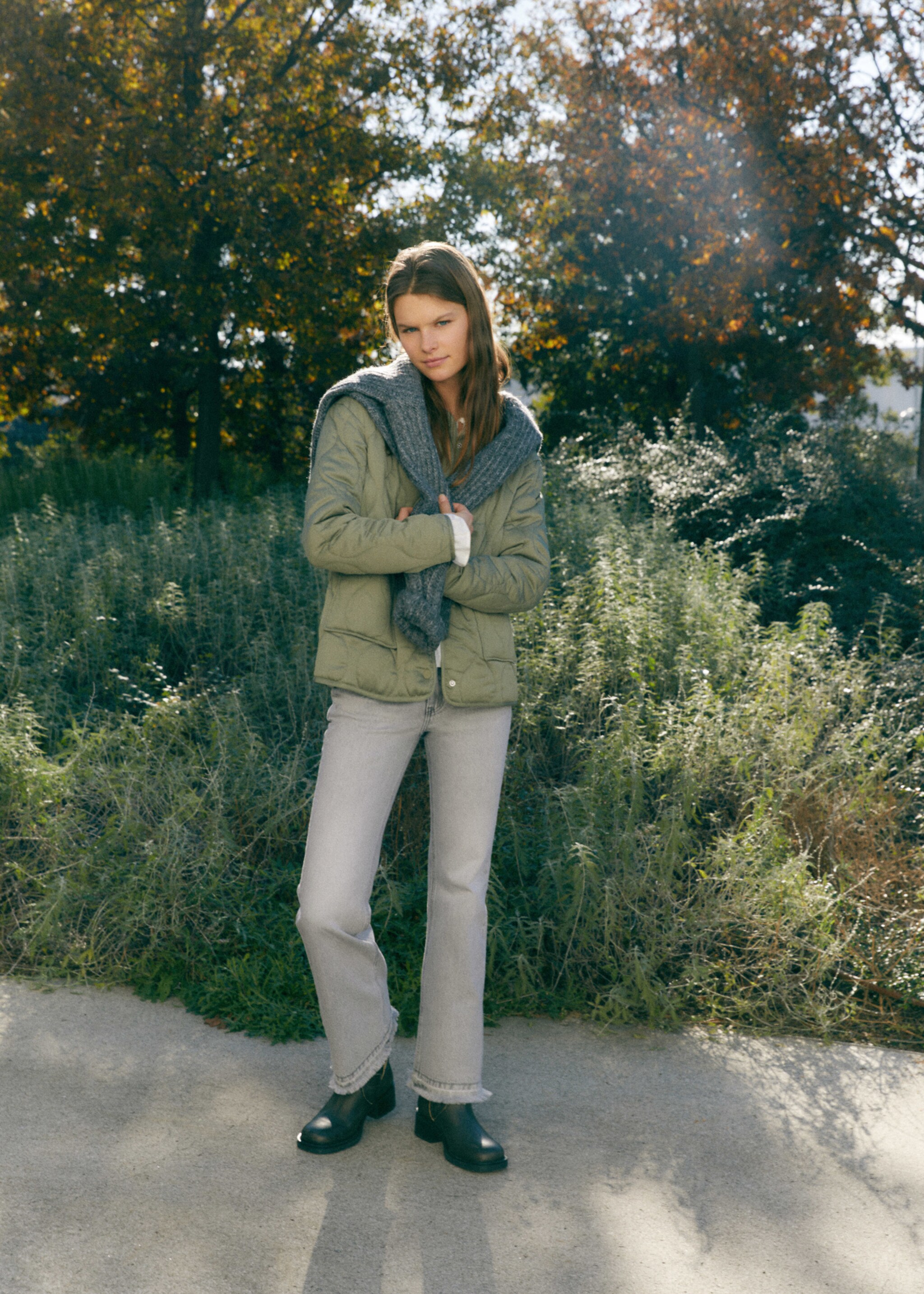 Flared Jeans - Detail des Artikels 5, Denim Grau. Ref: 67052916-00.