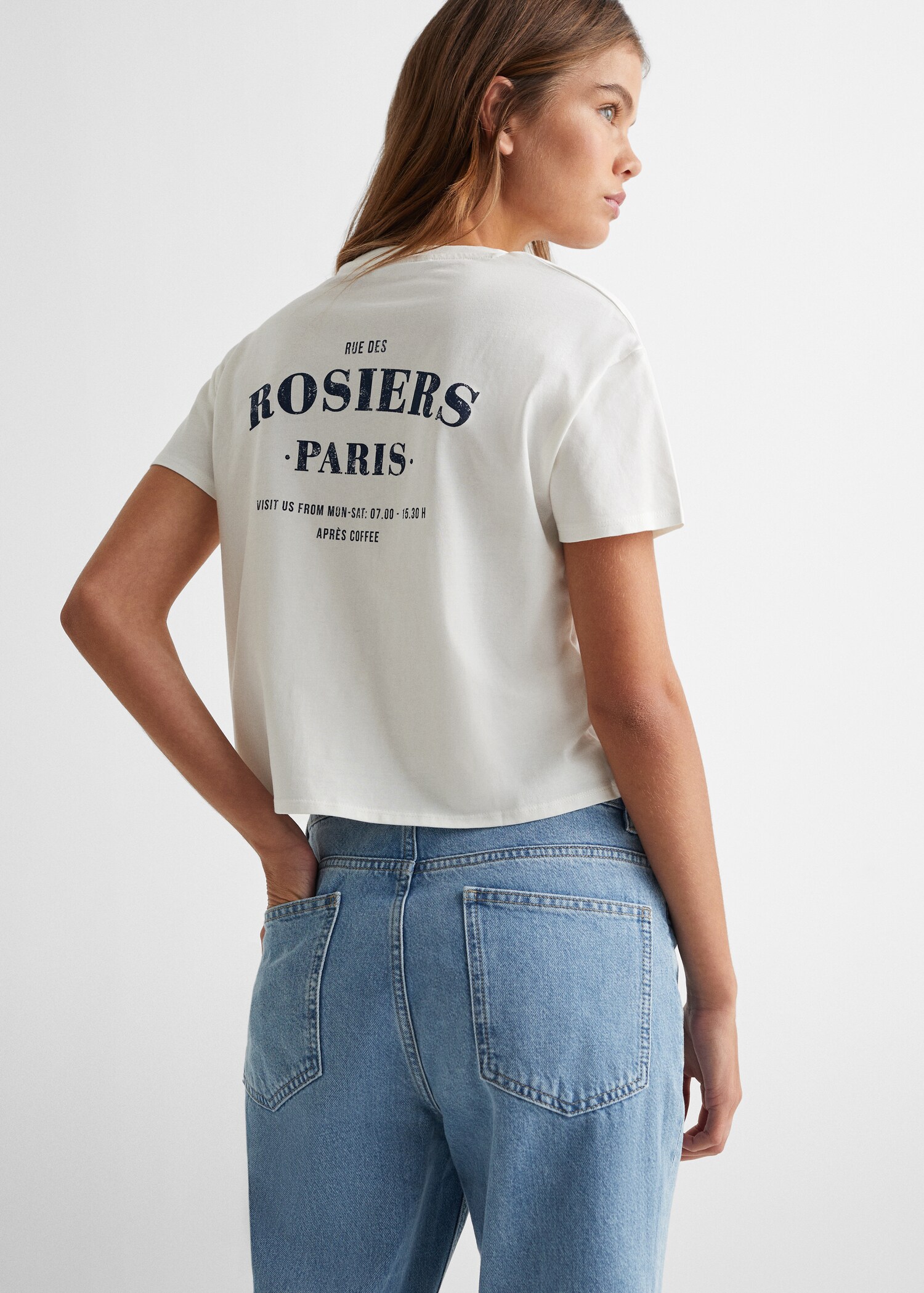 Printed message T-shirt - Reverse of the article