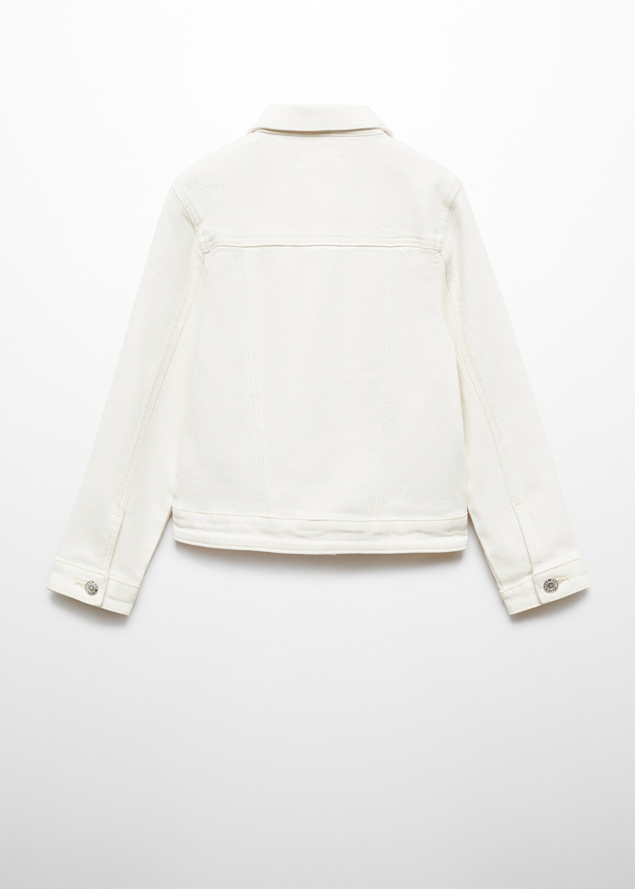 Pocketed denim jacket - Reverse of the article