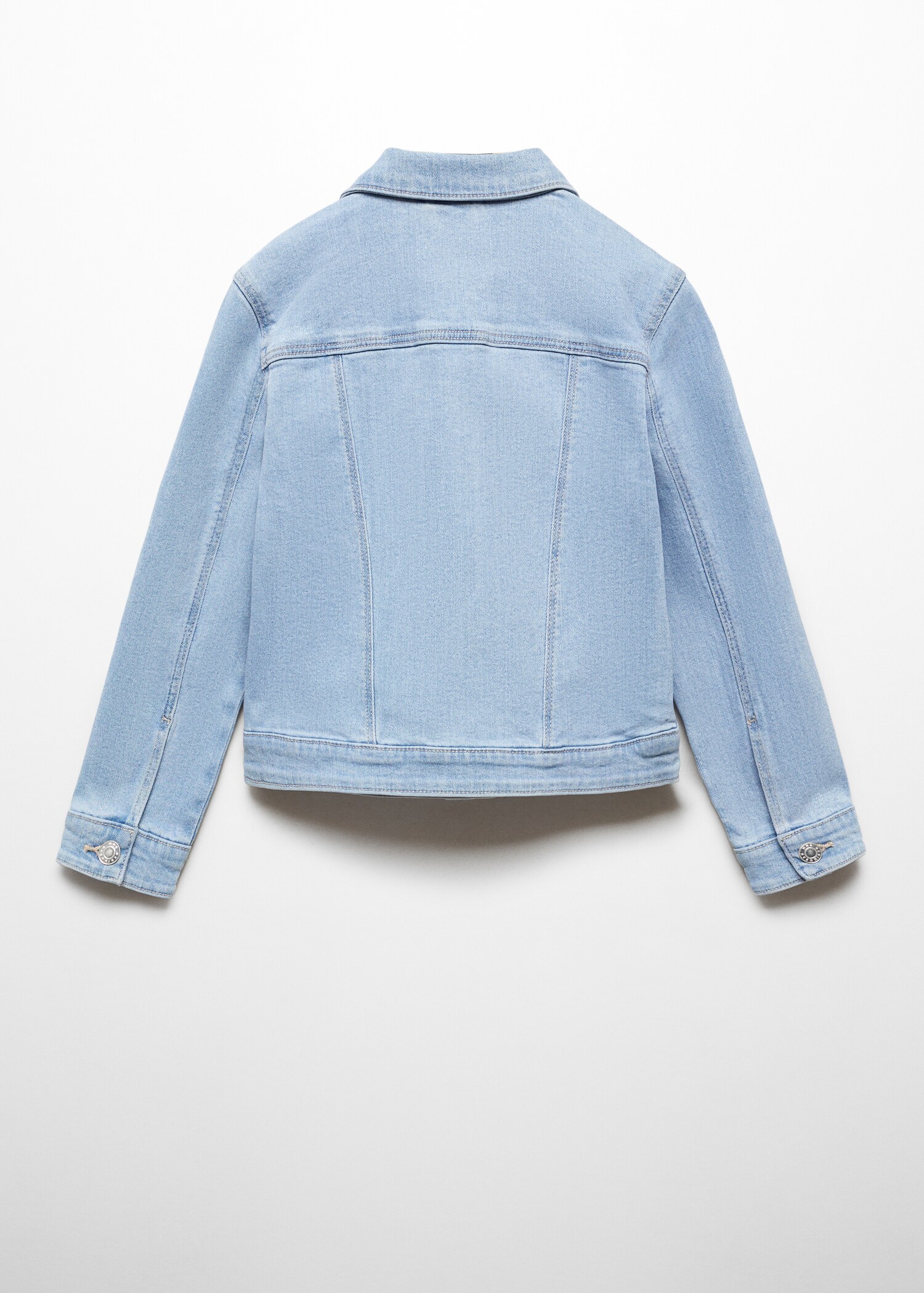 Pocketed denim jacket - Reverse of the article