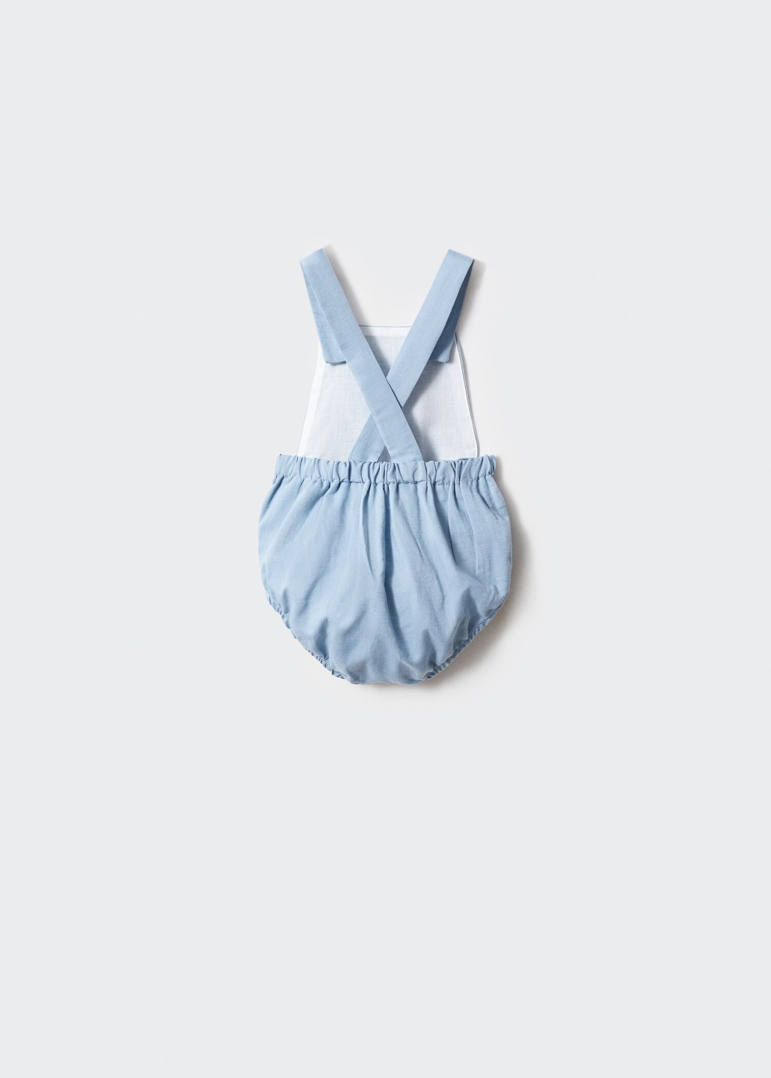 Linen romper - Reverse of the article