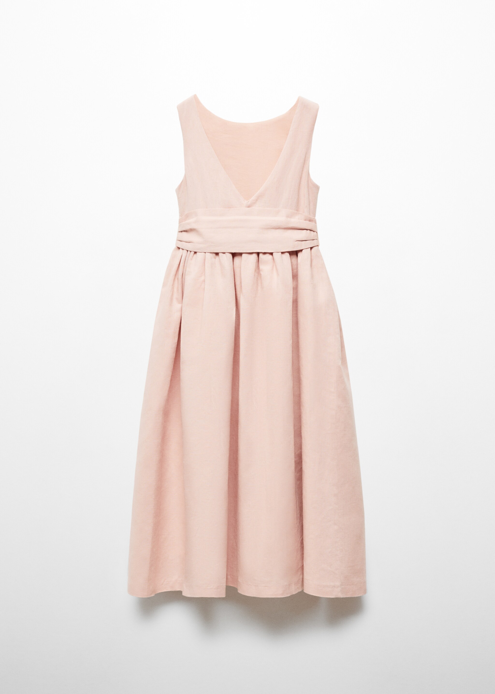 Rochie din in cu cordon - Spatele articolului