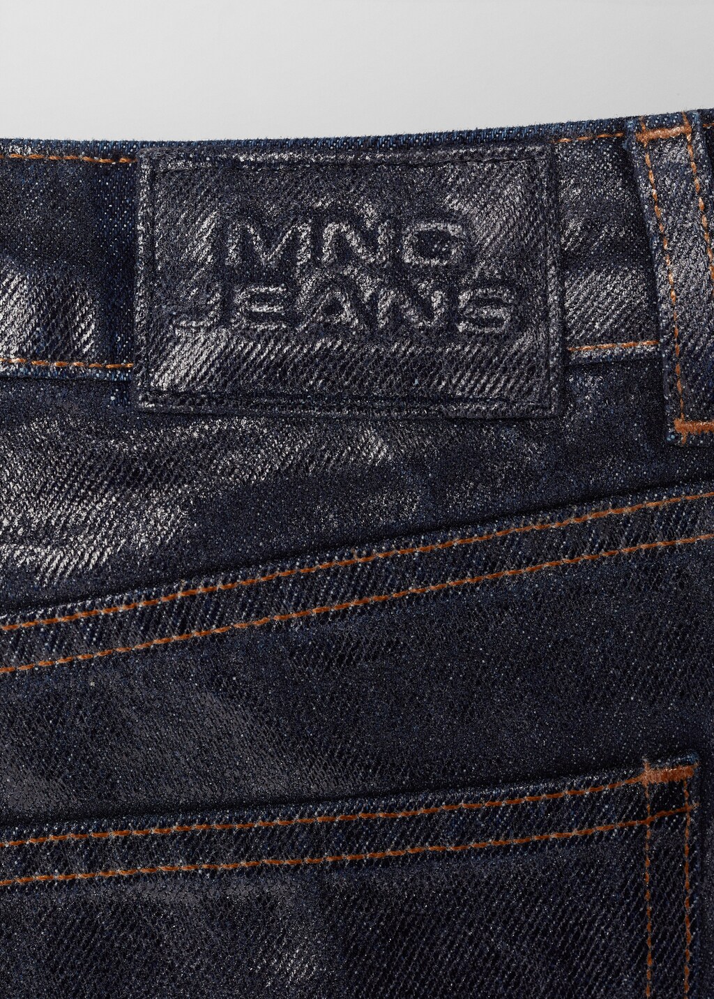 Straight foil jeans - Women | MANGO OUTLET USA