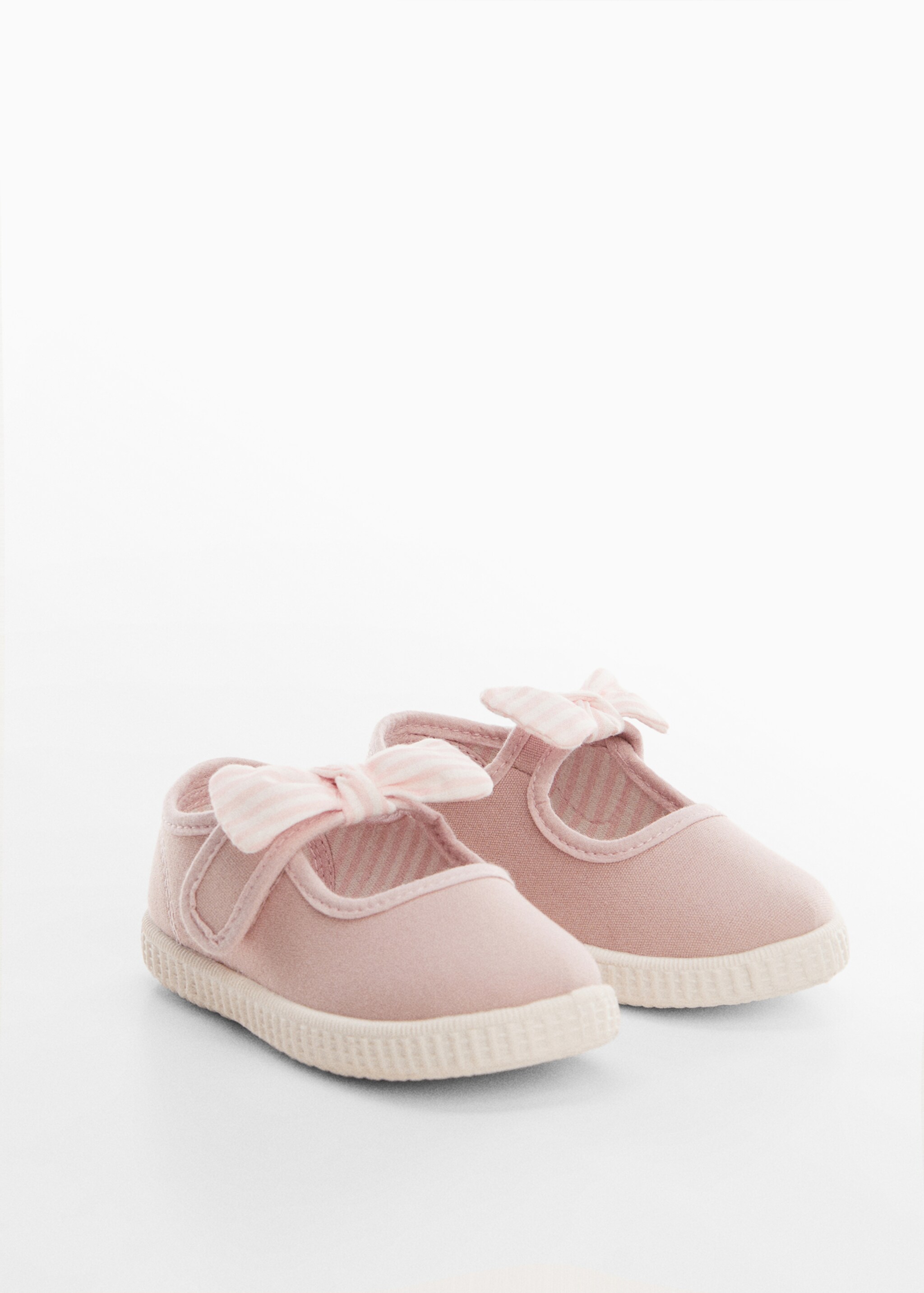 Sneakers mit Schleife - Mittlere Ansicht, Rosa. Ref: 67054013-00.
