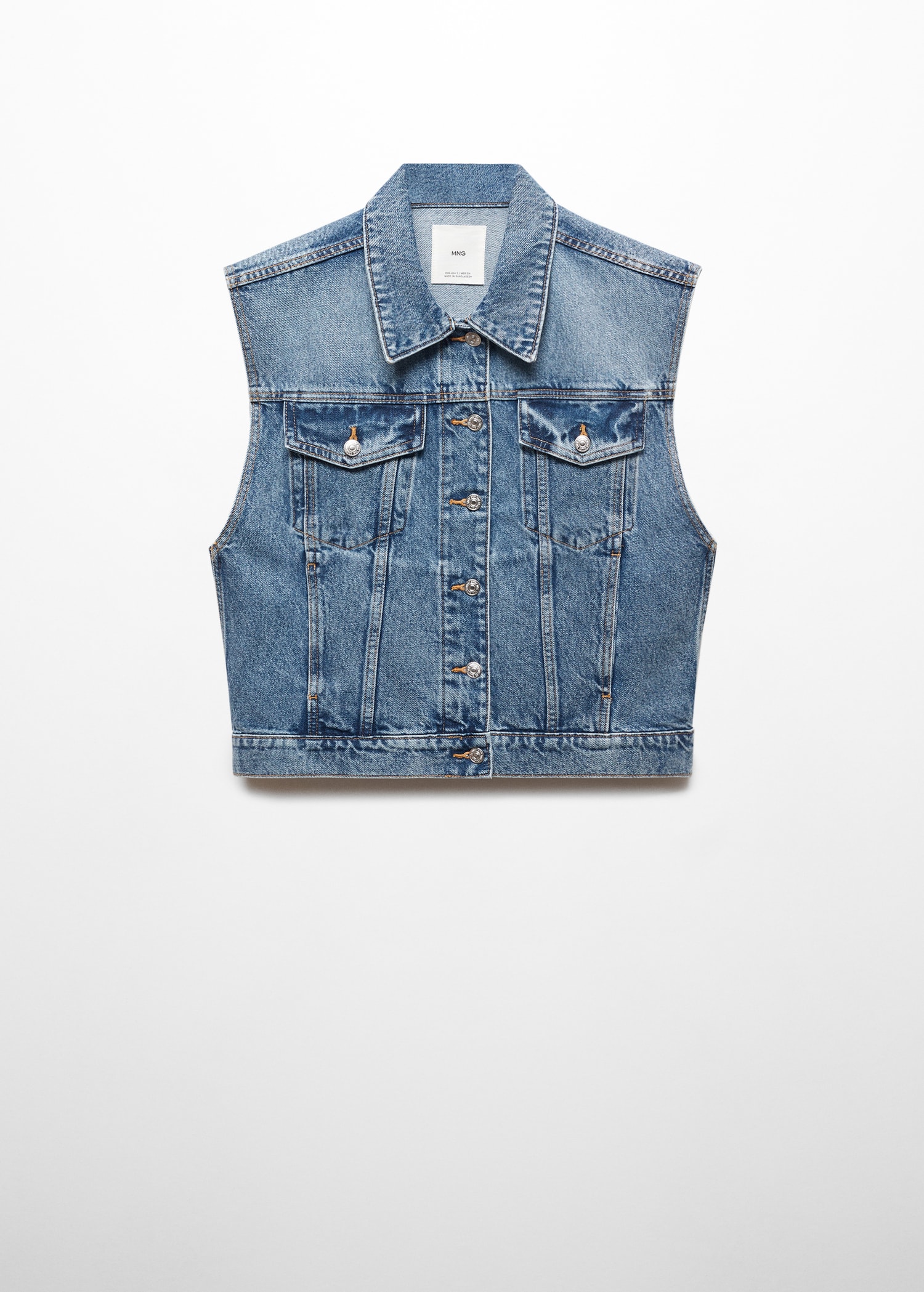 Mezclilla Chalecos Suburbia Dama Chaleco Gris Chaleco De Vestir