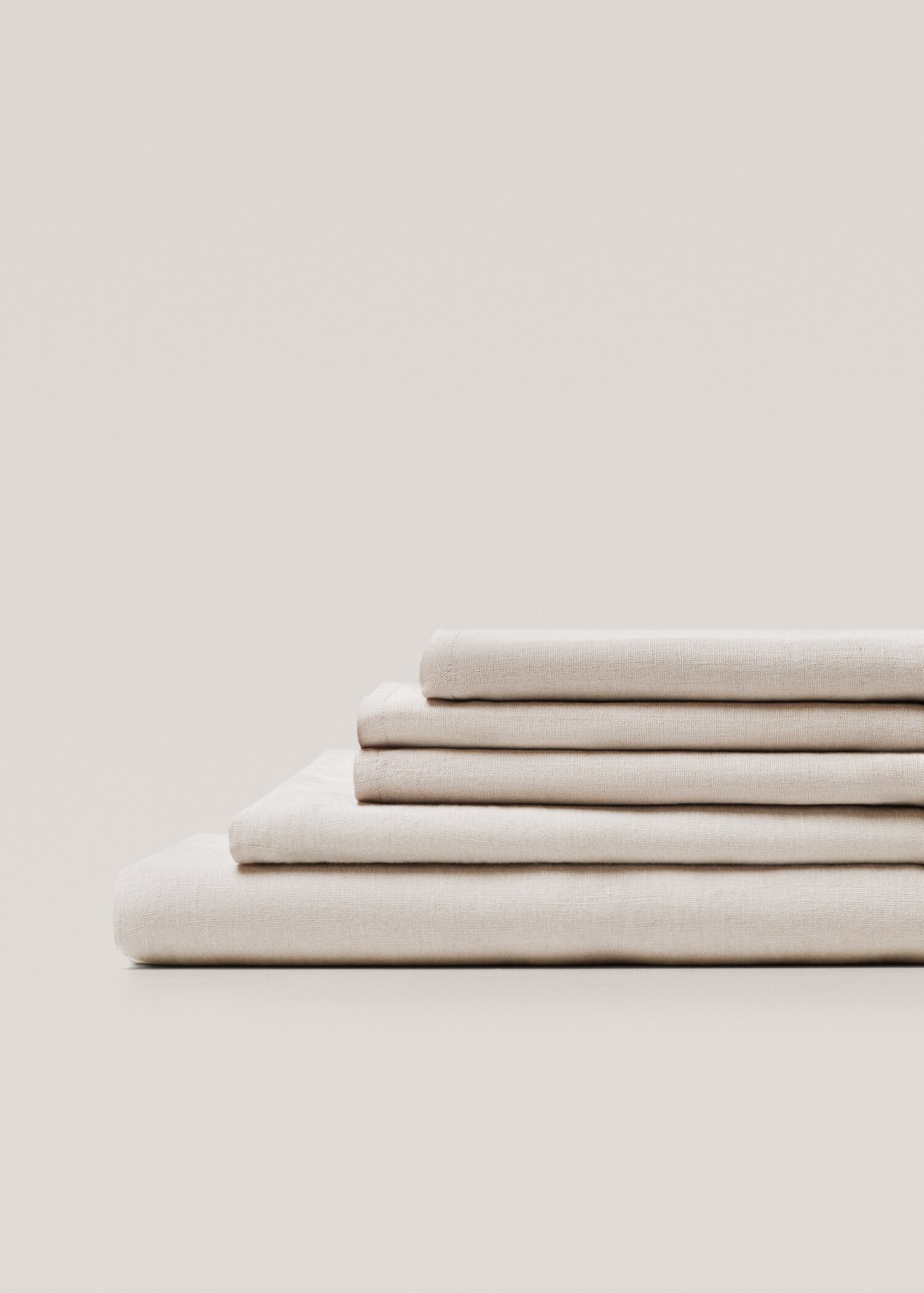 Spannbetttuch aus 100 % Leinen für 150/160 cm Bett - Mittlere Ansicht
