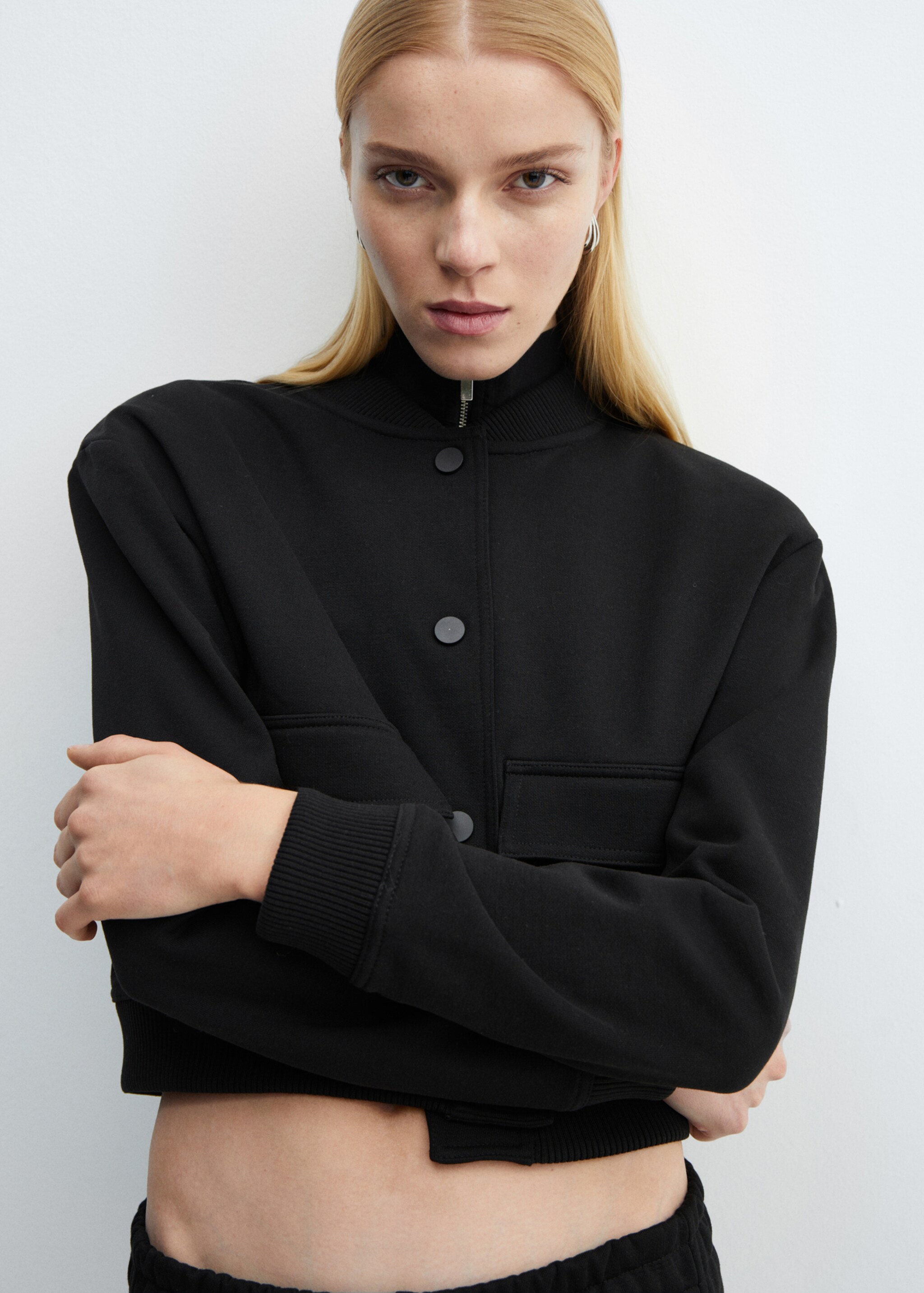 Cotton bomber jacket - Details of the article 2