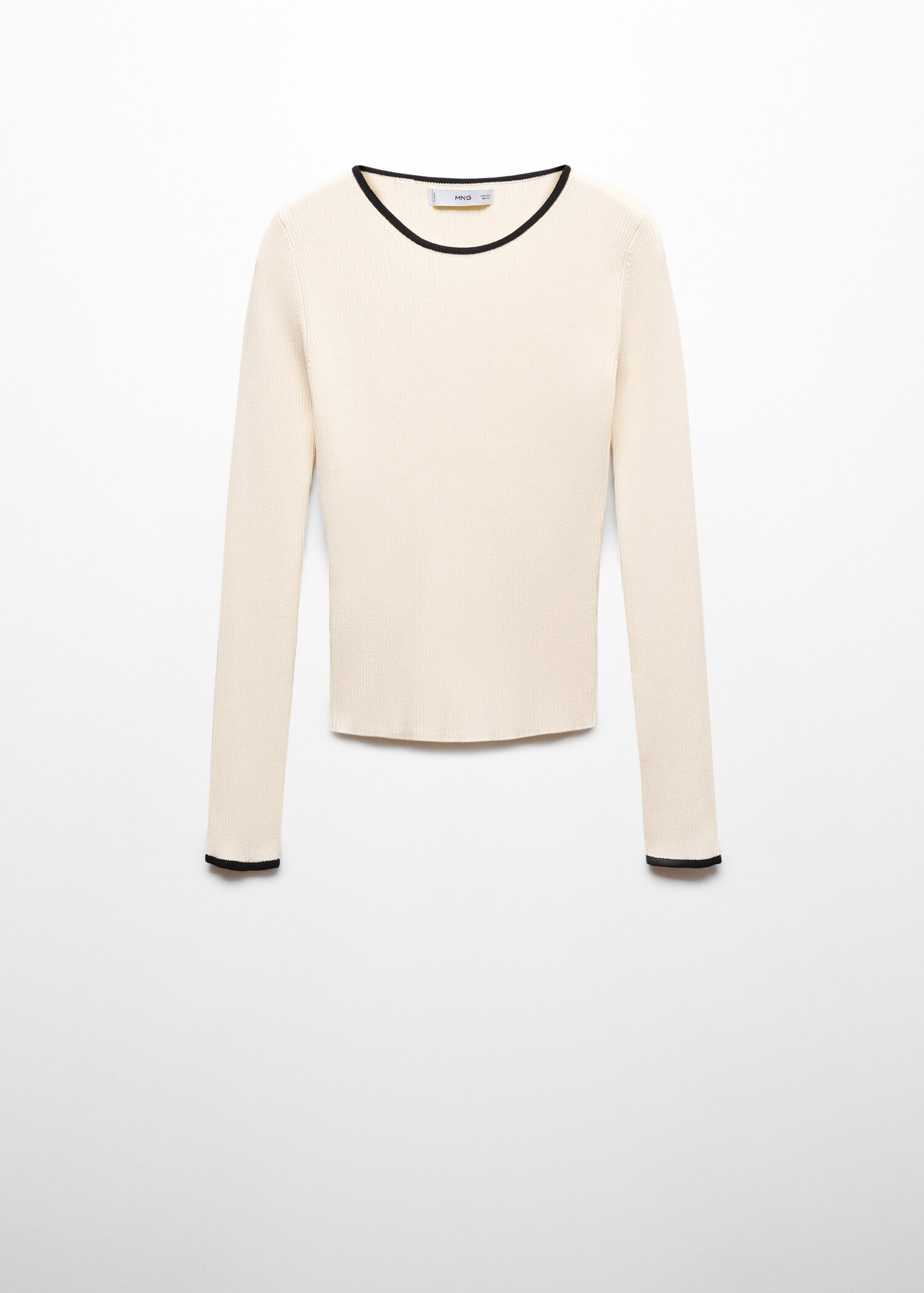 Pullover mit Kontrastborten - Artikel ohne Model