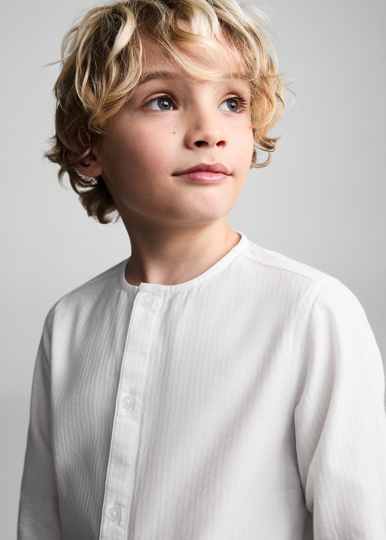 Crew-neck cotton shirt - Details of the article 1