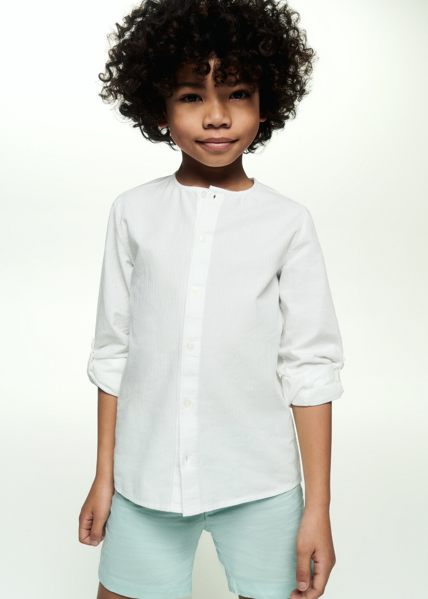 Crew-neck cotton shirt - Details of the article 5