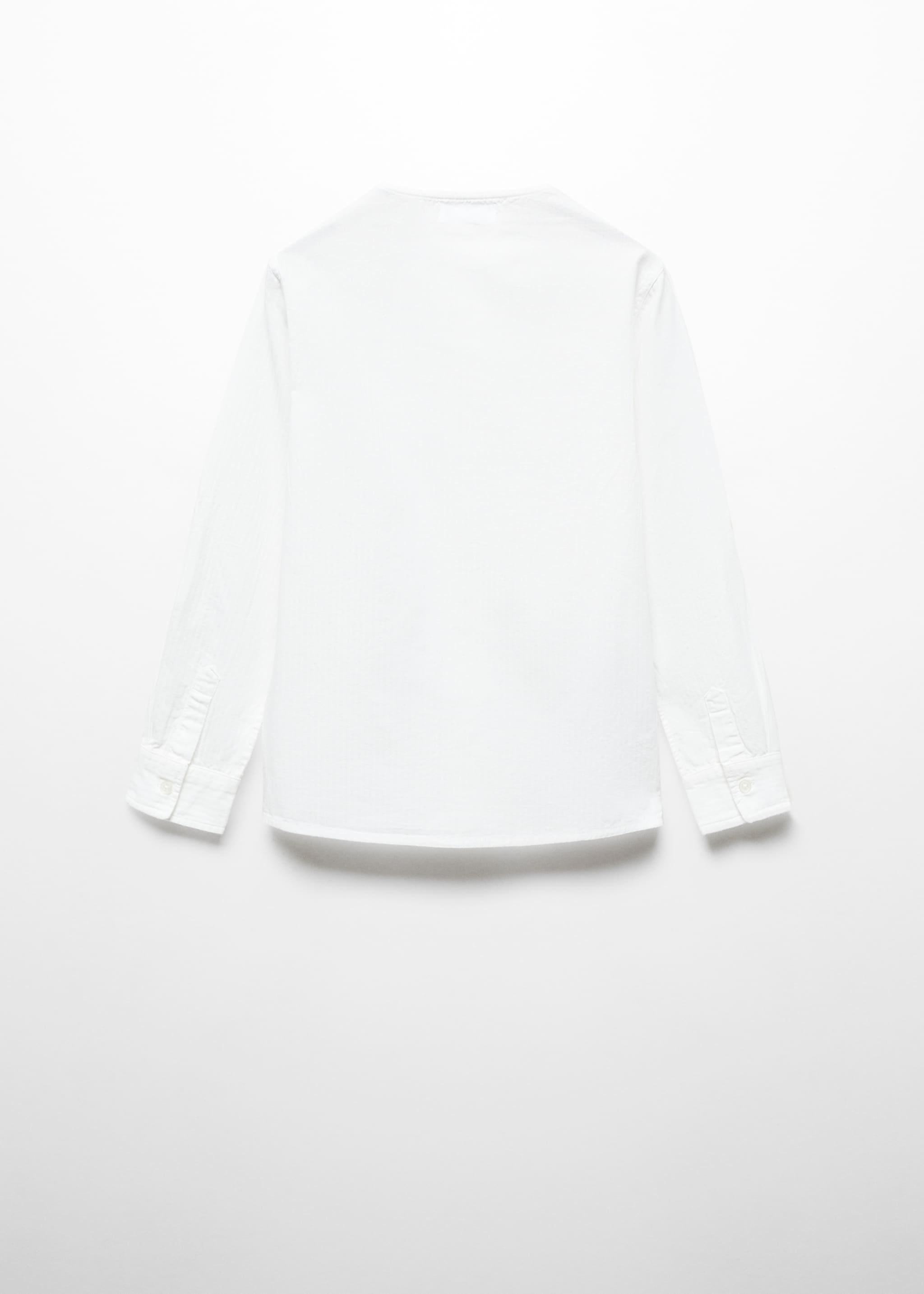 Crew-neck cotton shirt - Reverse of the article