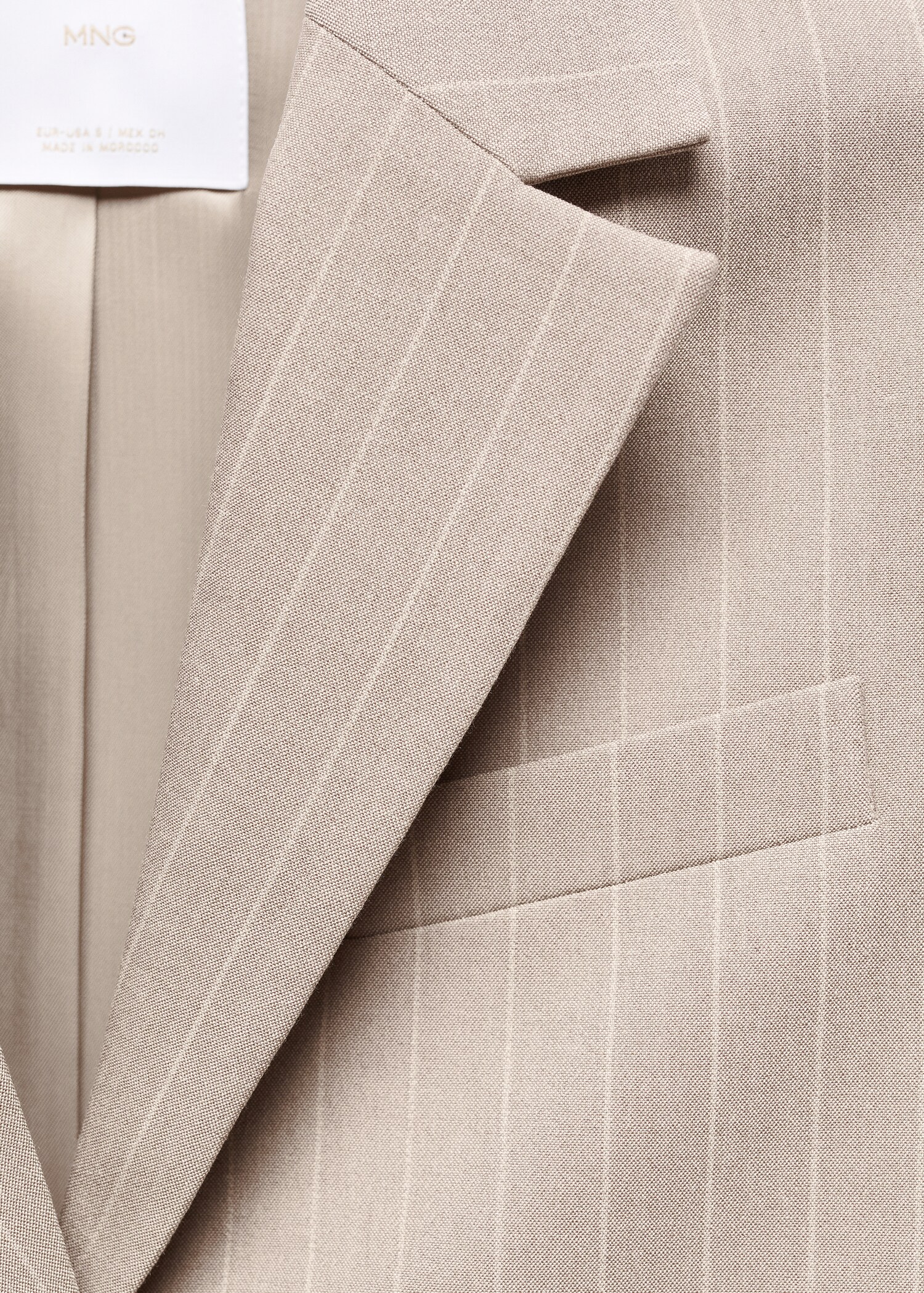Veste crop fines rayures - Détail de l'article 8