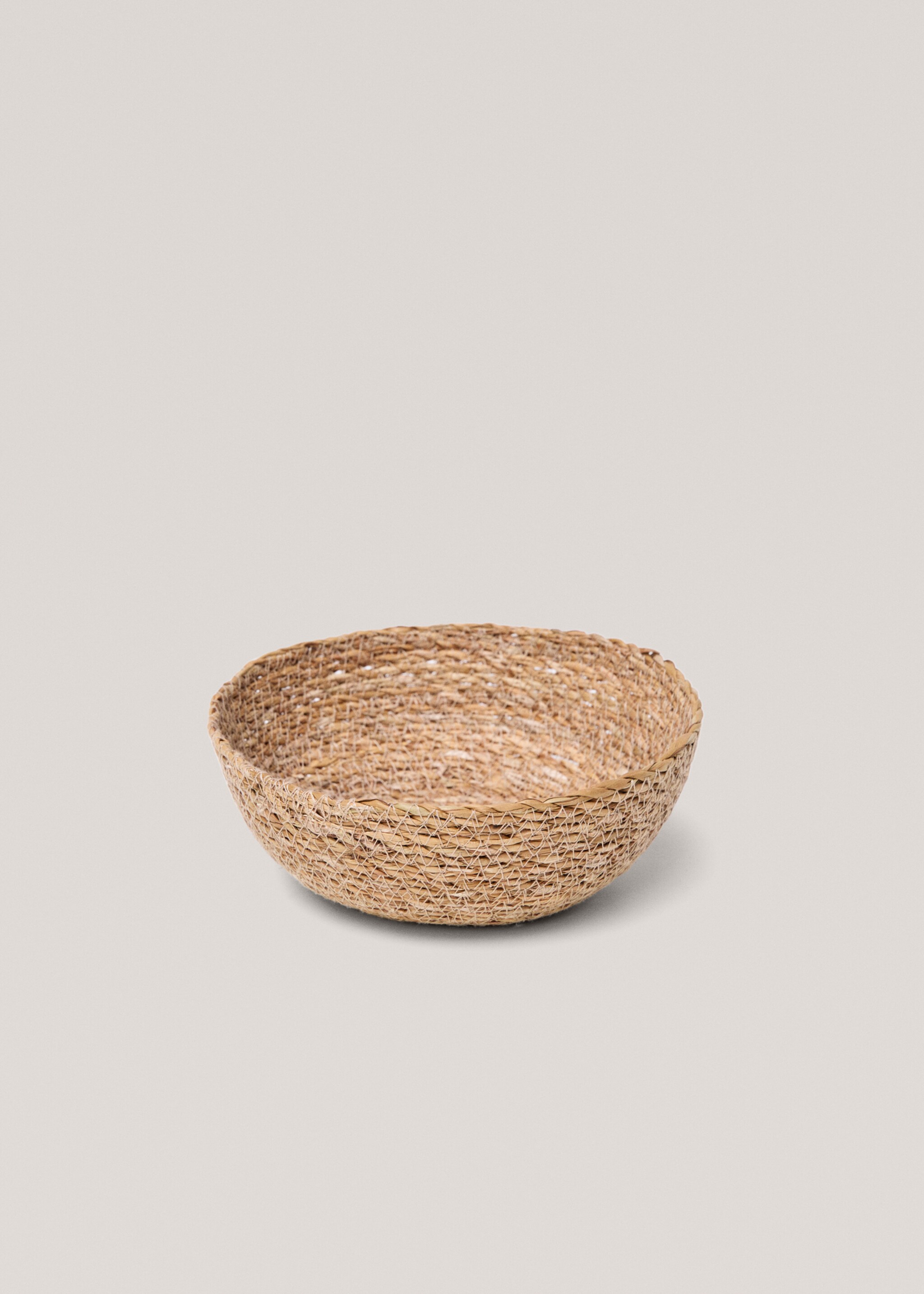Runder Korb aus Naturfasern 20 x 7 cm - Detail des Artikels 2