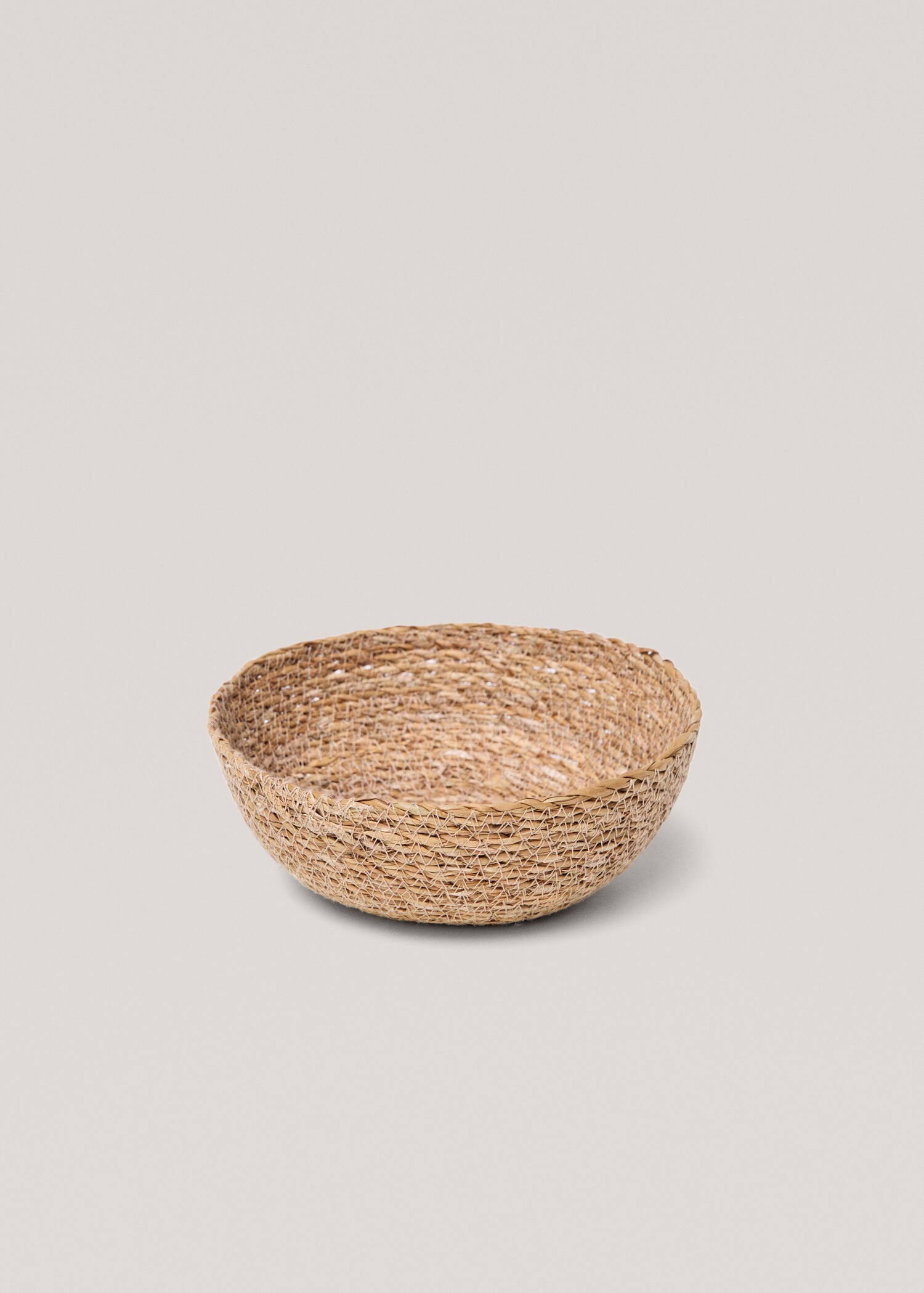 Runder Korb aus Naturfasern 20 x 7 cm - Detail des Artikels 2
