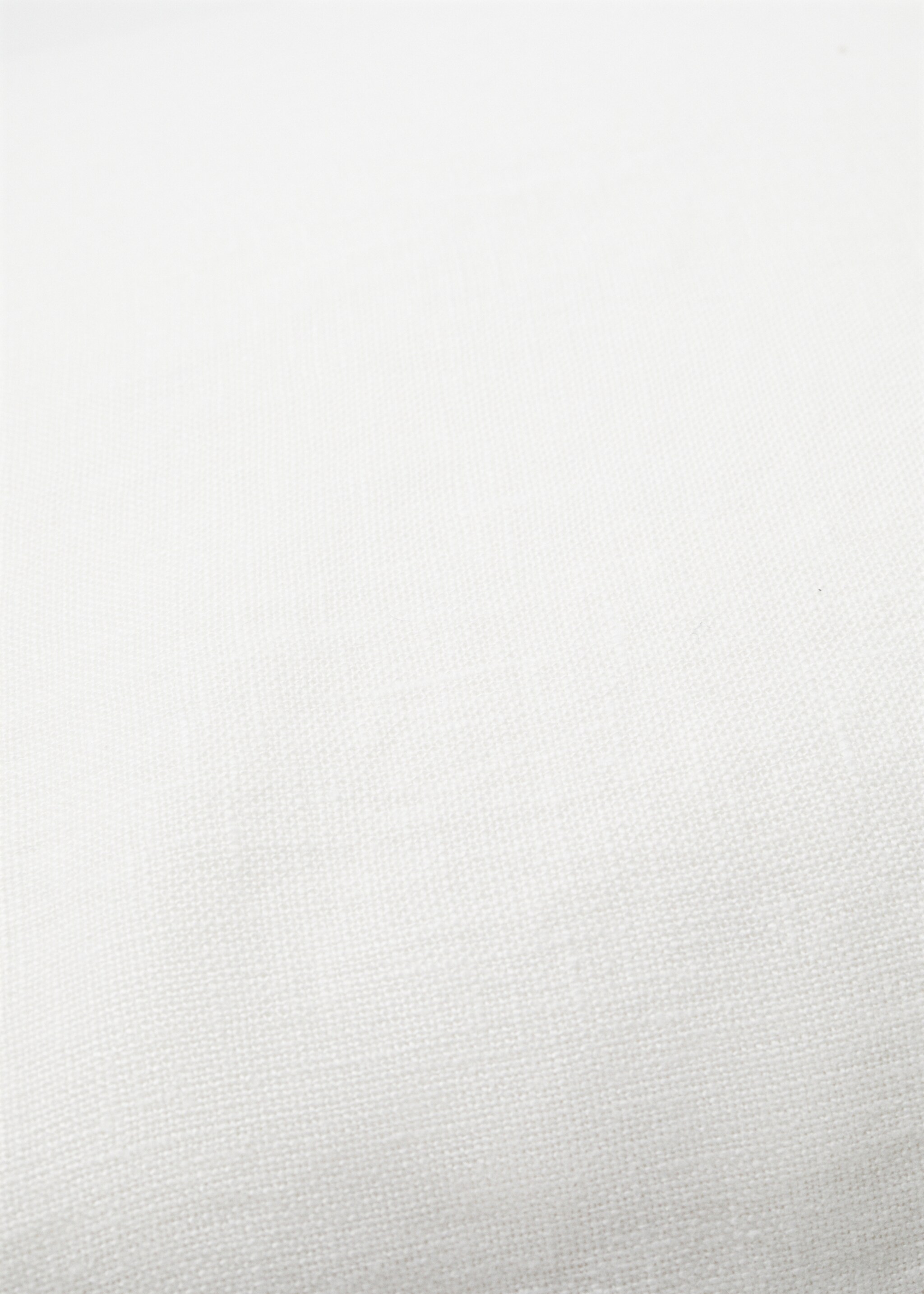 100% linen cushion case 45x45cm - Details of the article 3, White. Ref: 67054068-00.