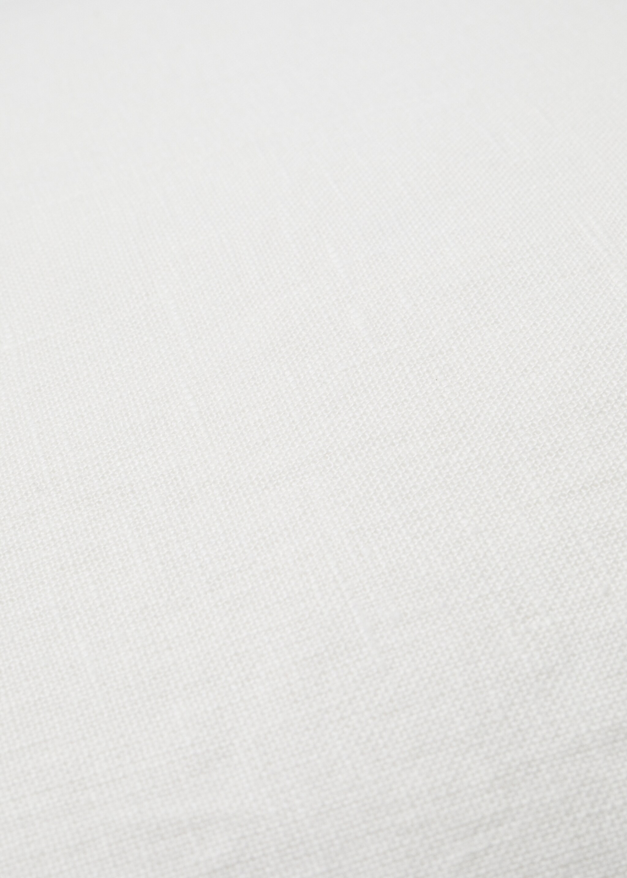 Housse de coussin lin liseré 30x50 cm - Détail de l'article 3, Blanc. Ref: 67054071-00.