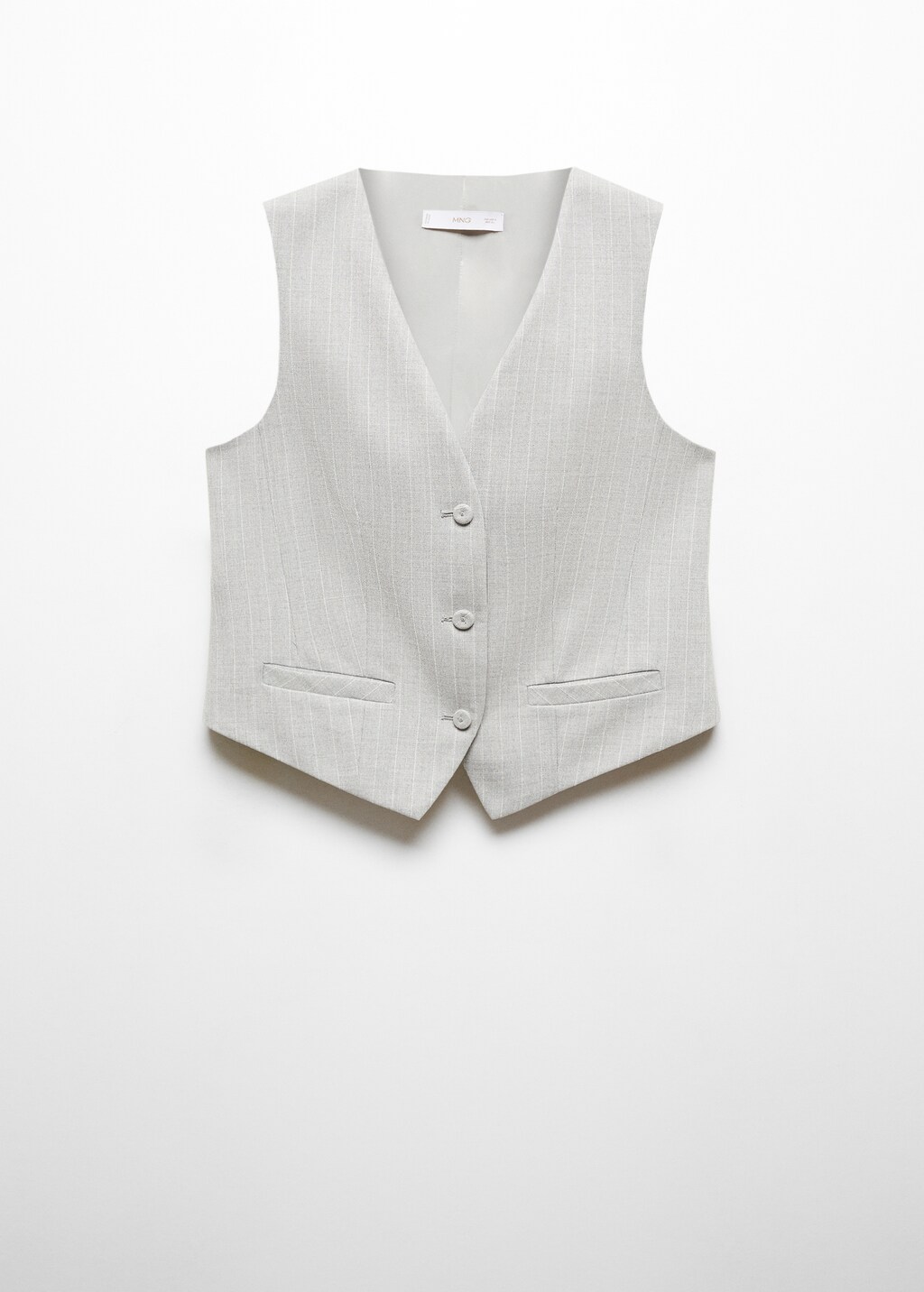 Pinstriped suit waistcoat - Women | MANGO OUTLET USA