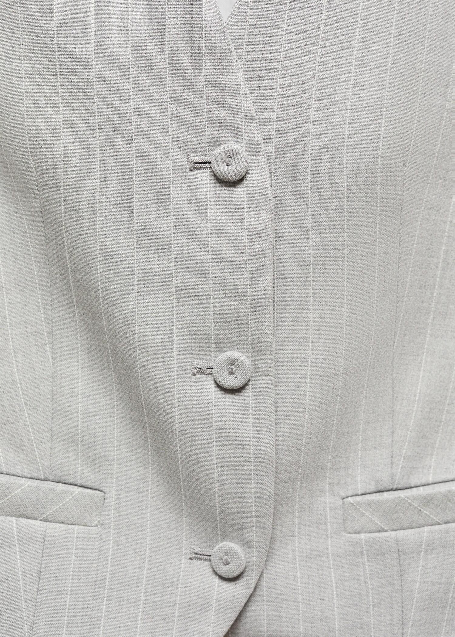 Pinstriped suit waistcoat - Details of the article 8