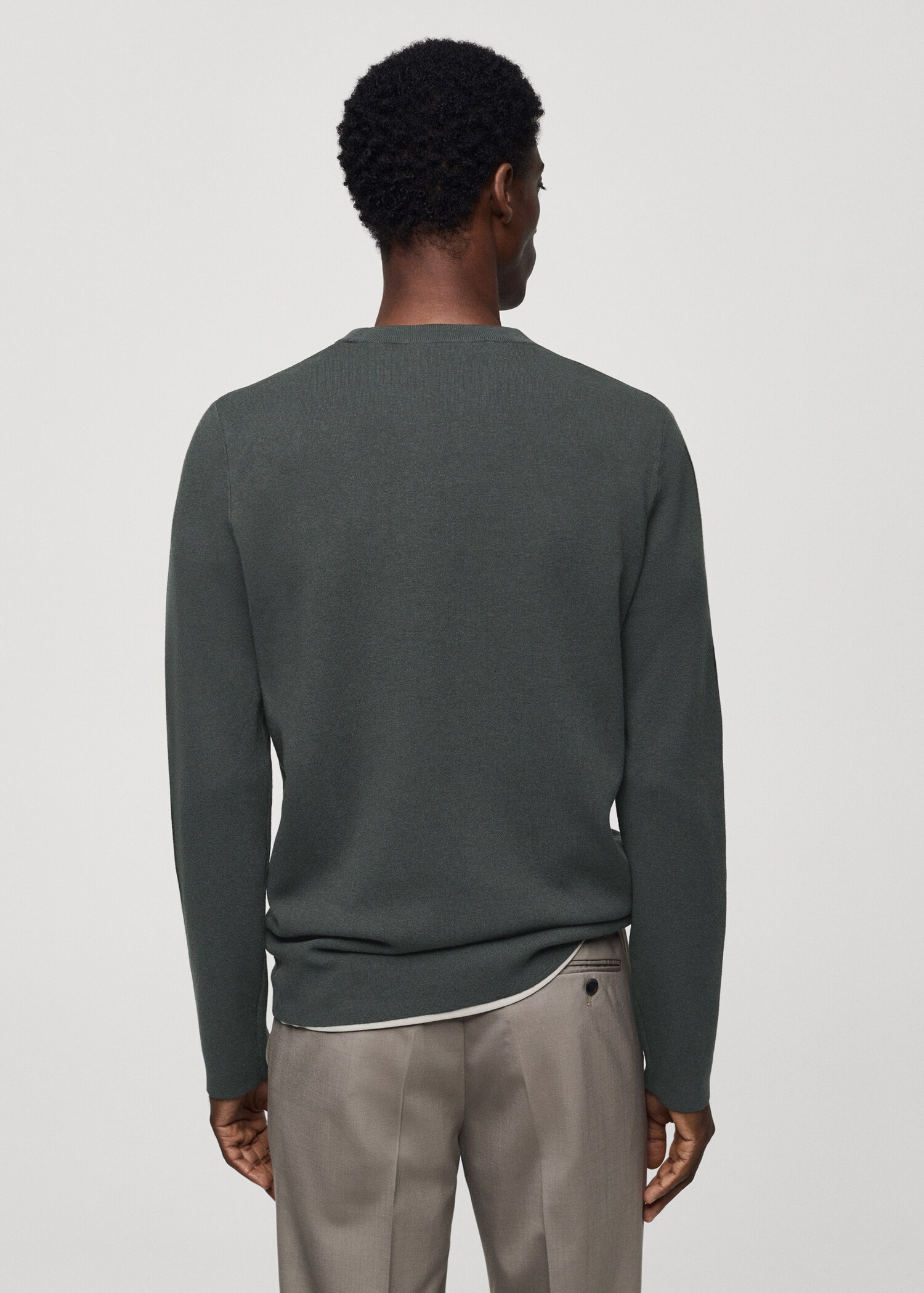 Wärmeregulierender Feinstrickpullover - Rückseite des Artikels