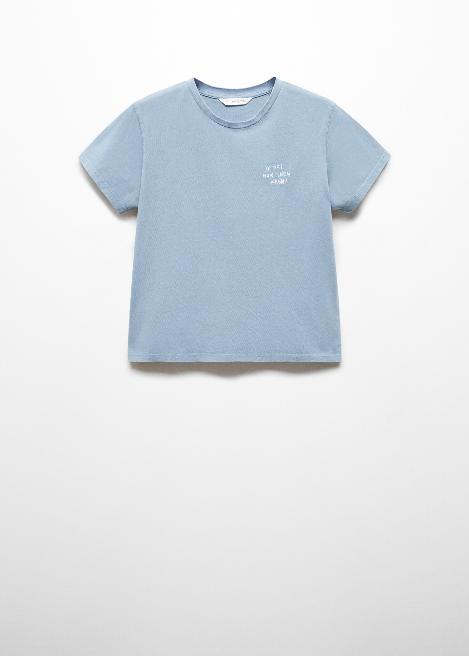 T-shirt message brodé - Article sans modèle