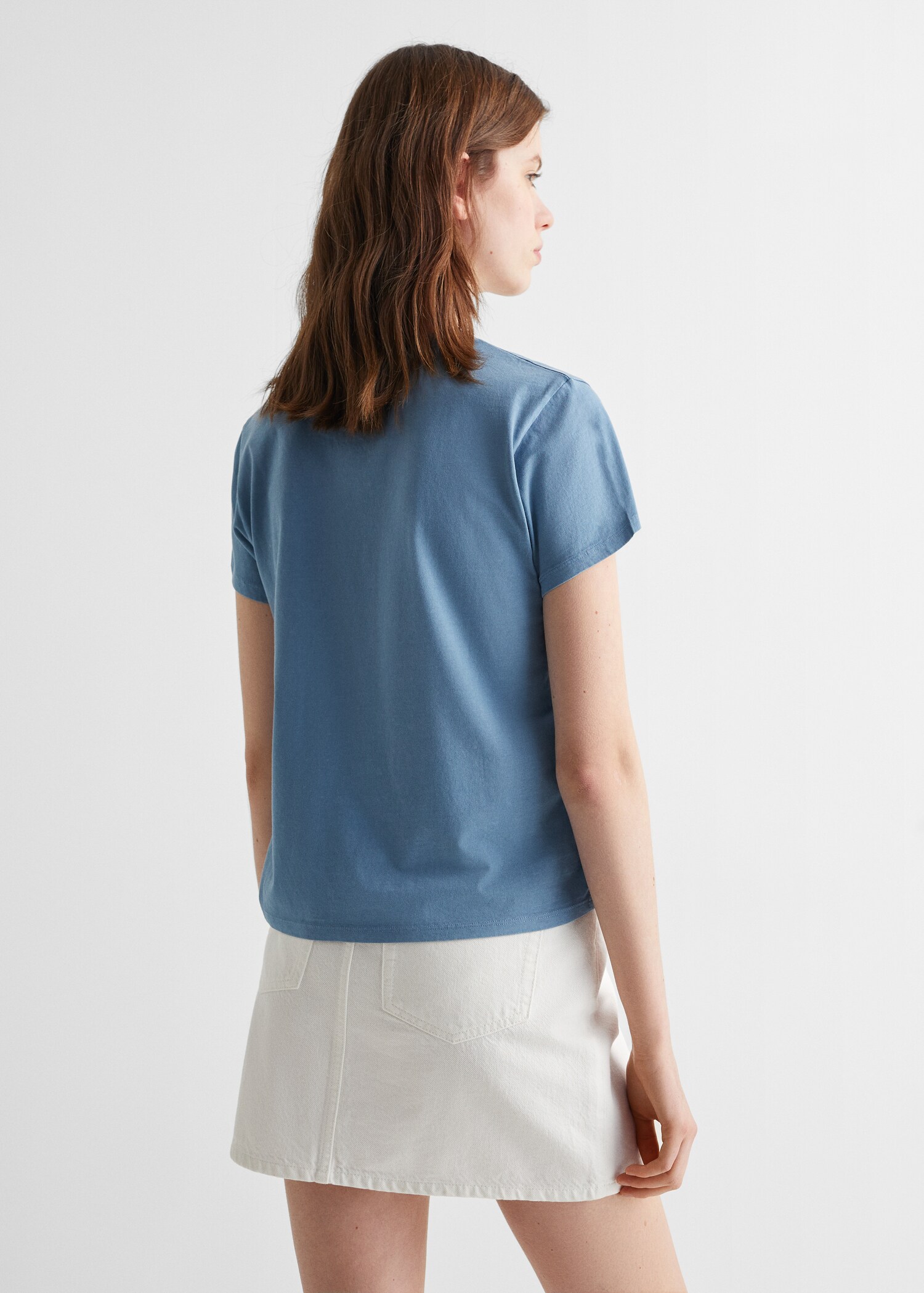 T-shirt message brodé - Verso de l’article