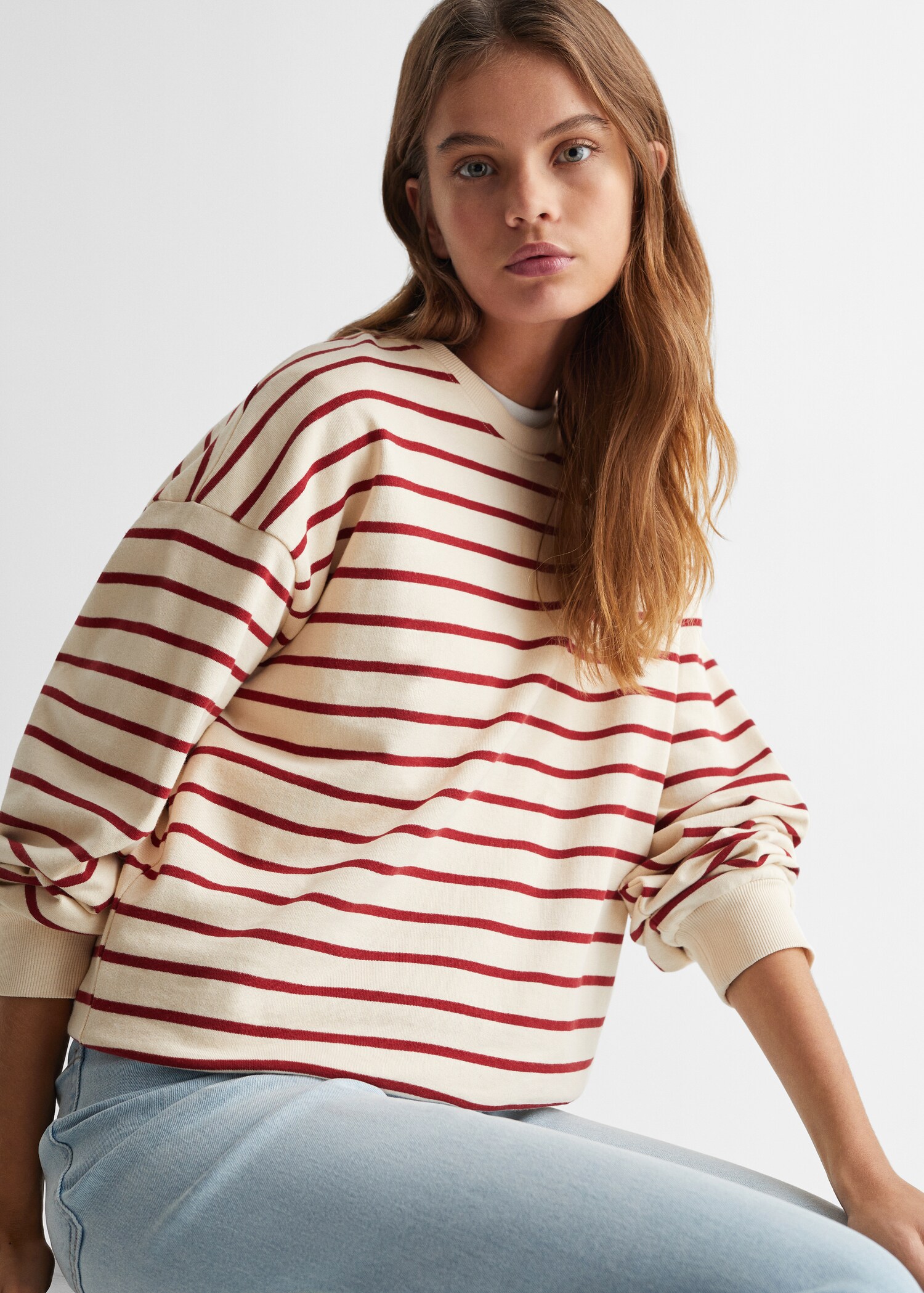 Gestreept katoenen sweatshirt - Detail van het artikel 1