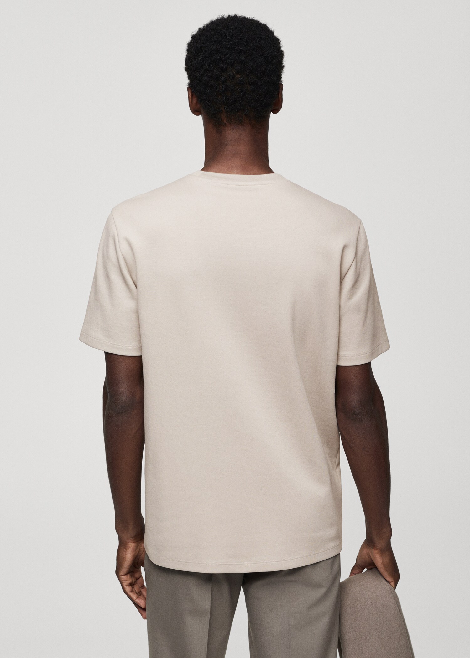 Atmungsaktives Baumwoll-T-Shirt - Rückseite des Artikels