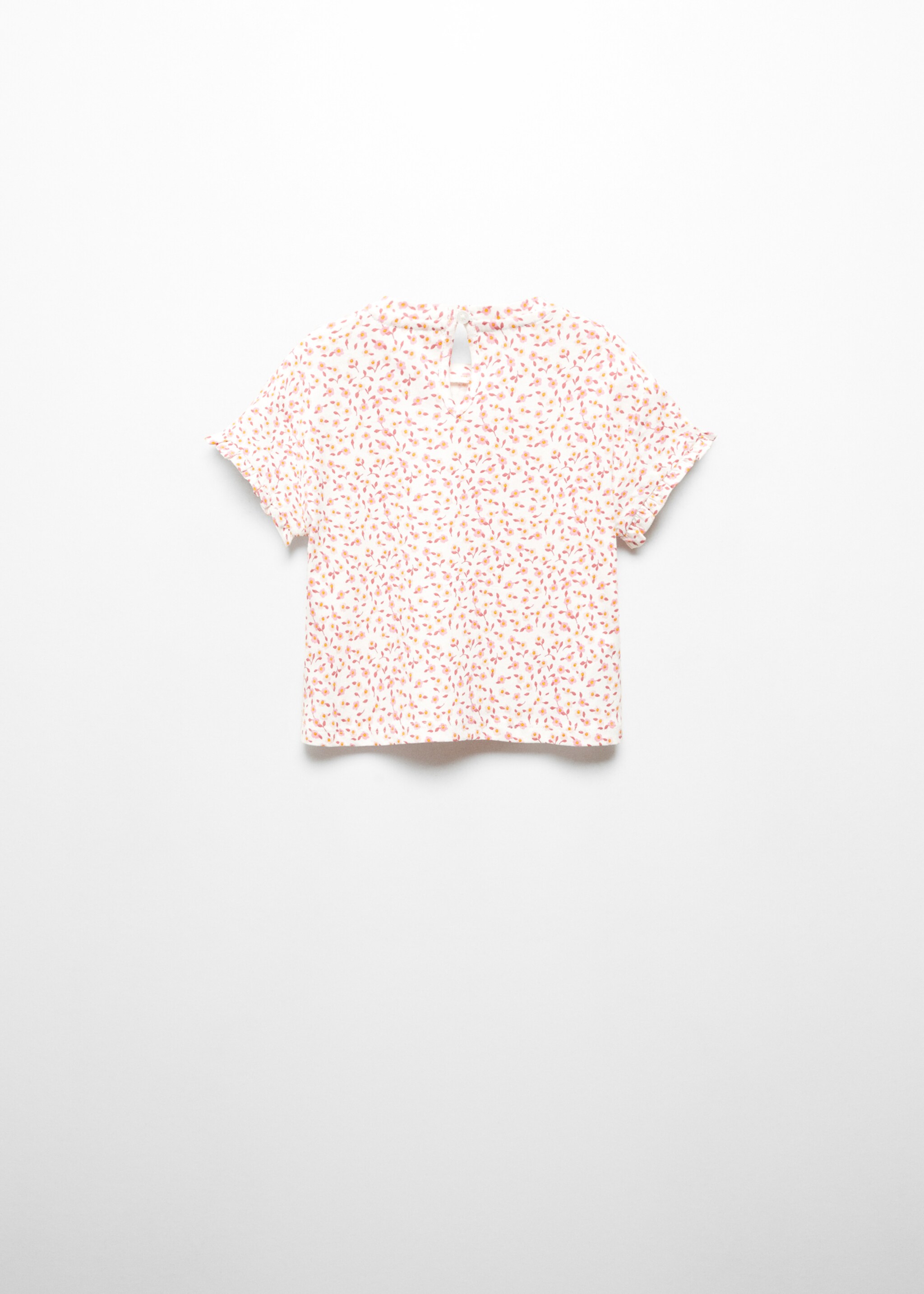 Floral short-sleeved t-shirt - Reverse of the article