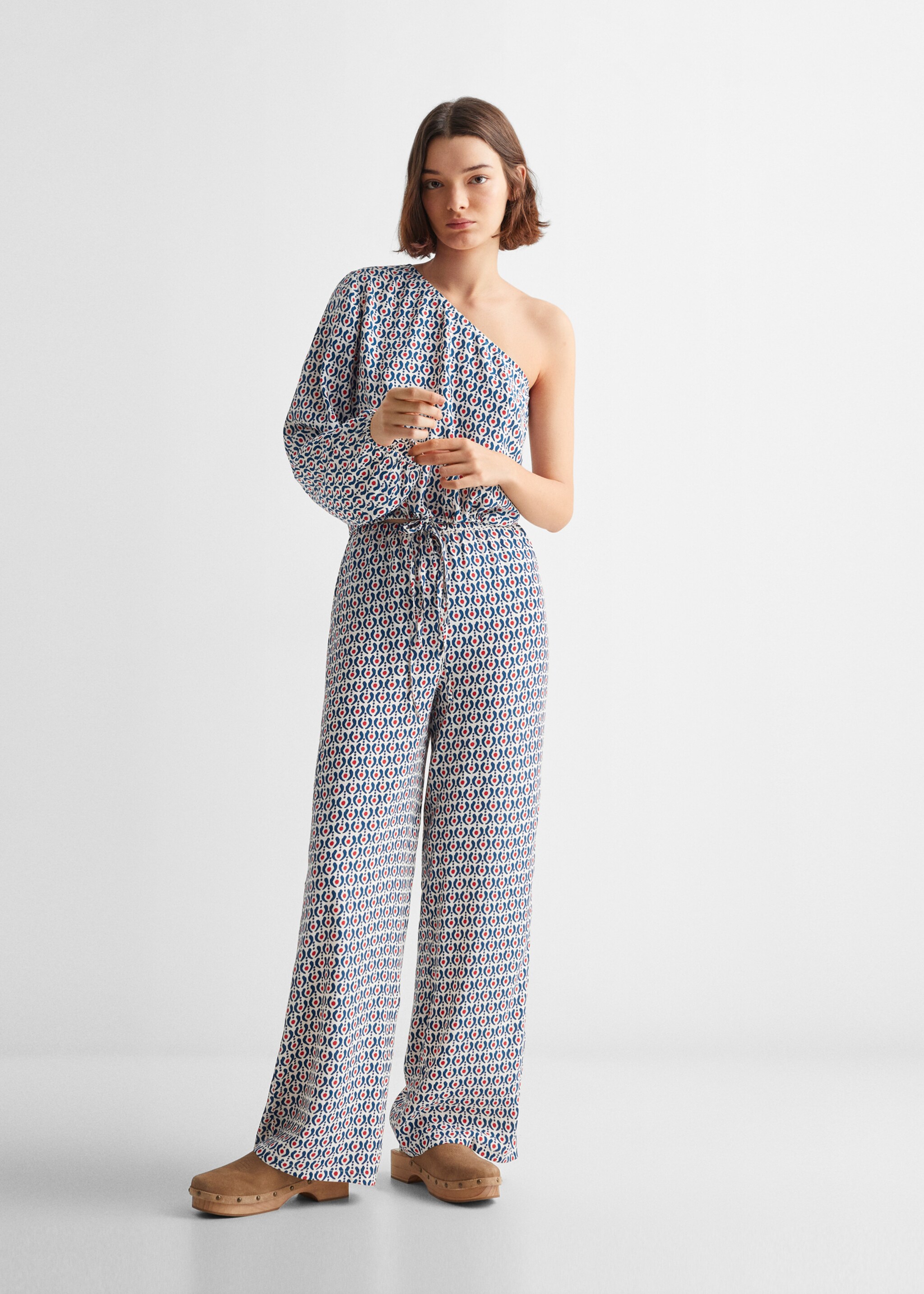 Bedrukte asymmetrische blouse - Detail van het artikel 2