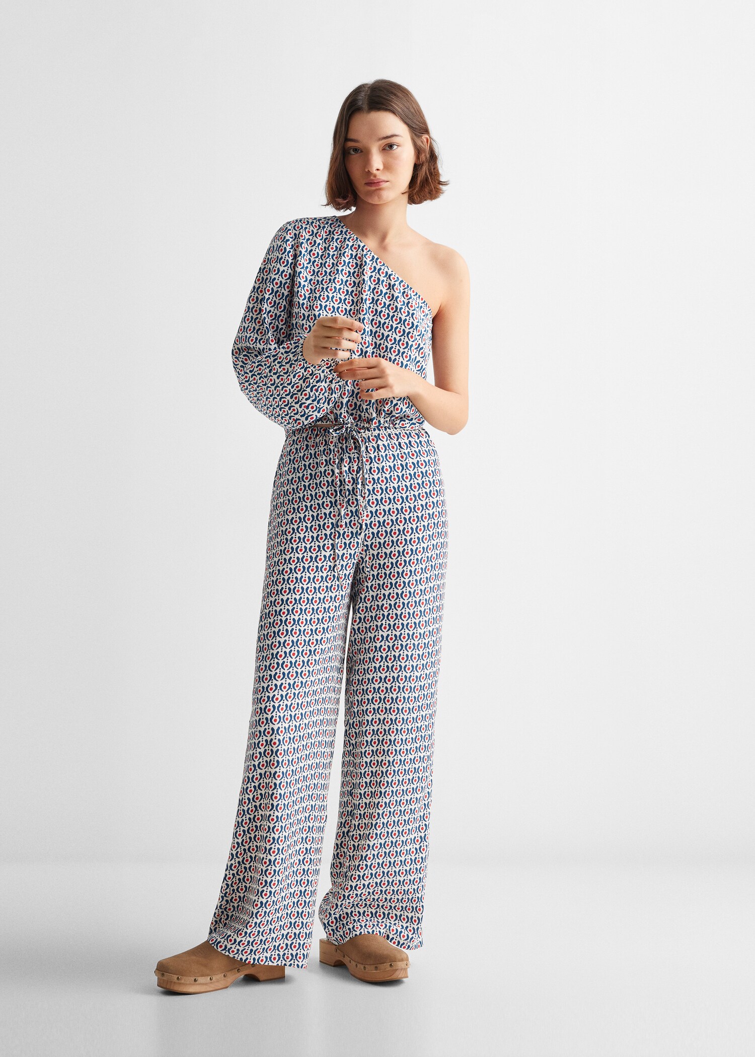 Asymmetrische Bluse mit Motiv - Detail des Artikels 2