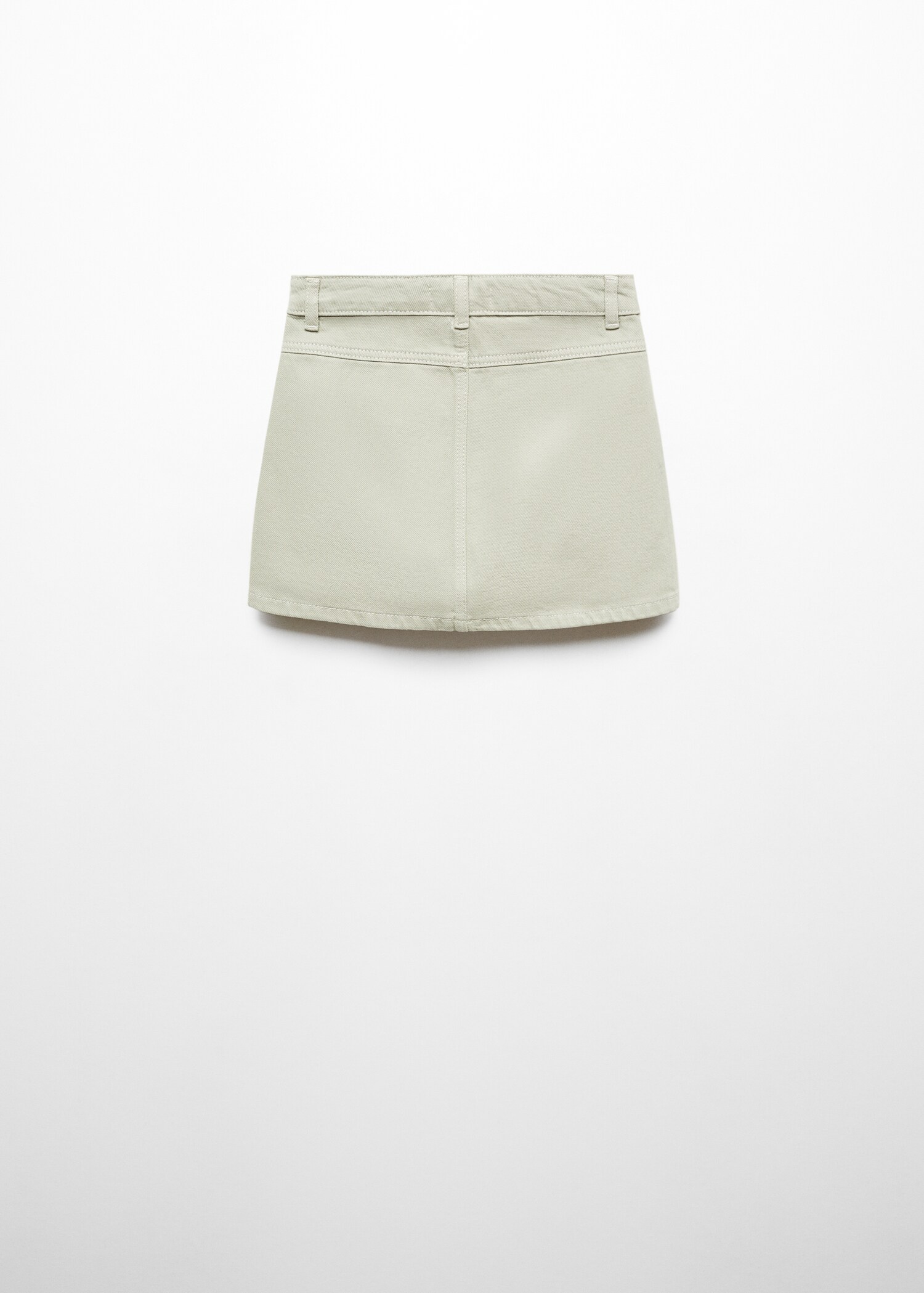 Jeansrock mit Knöpfen - Rückseite des Artikels