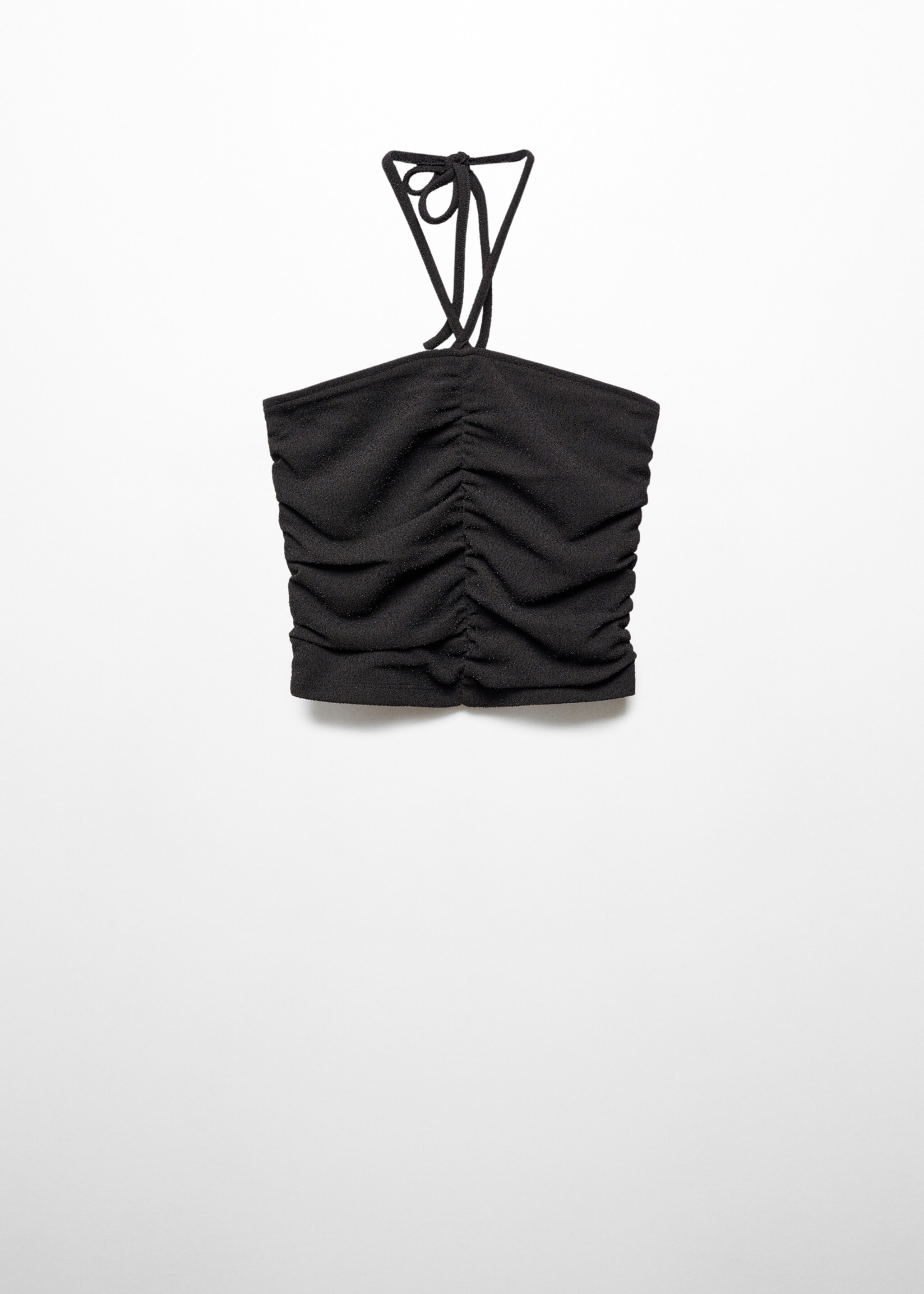 Glossed-effect top - Article without model, Black. Ref: 67054472-00.