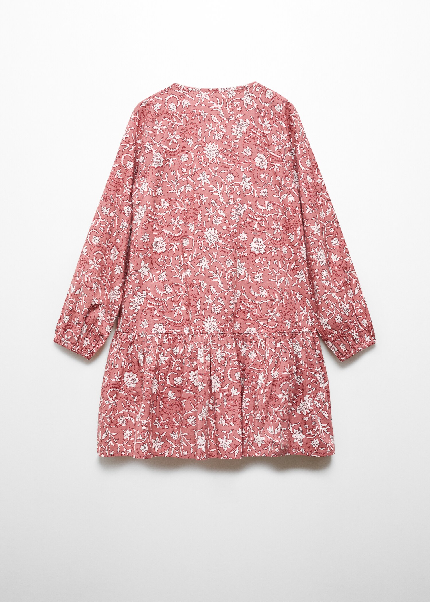 Floral ruffle dress - Reverse of the article