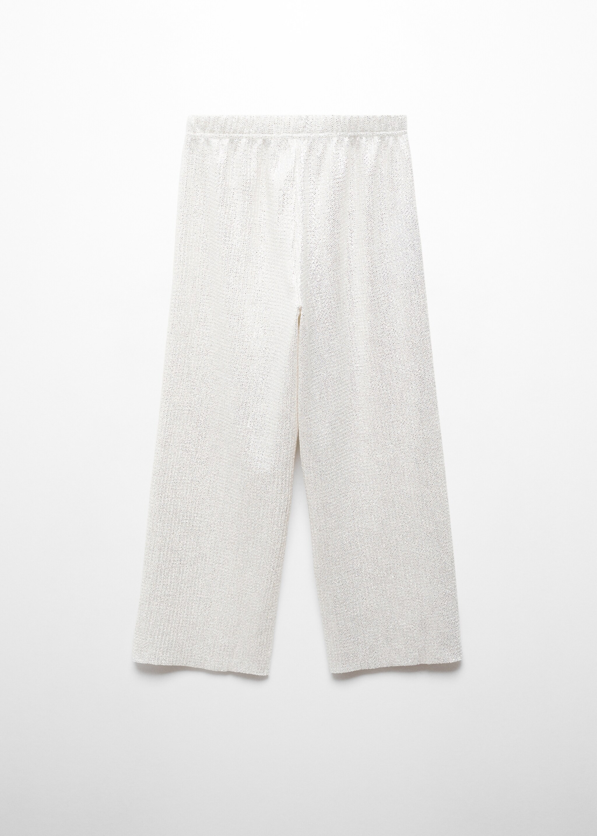 Metallic straight-fit trousers - Reverse of the article