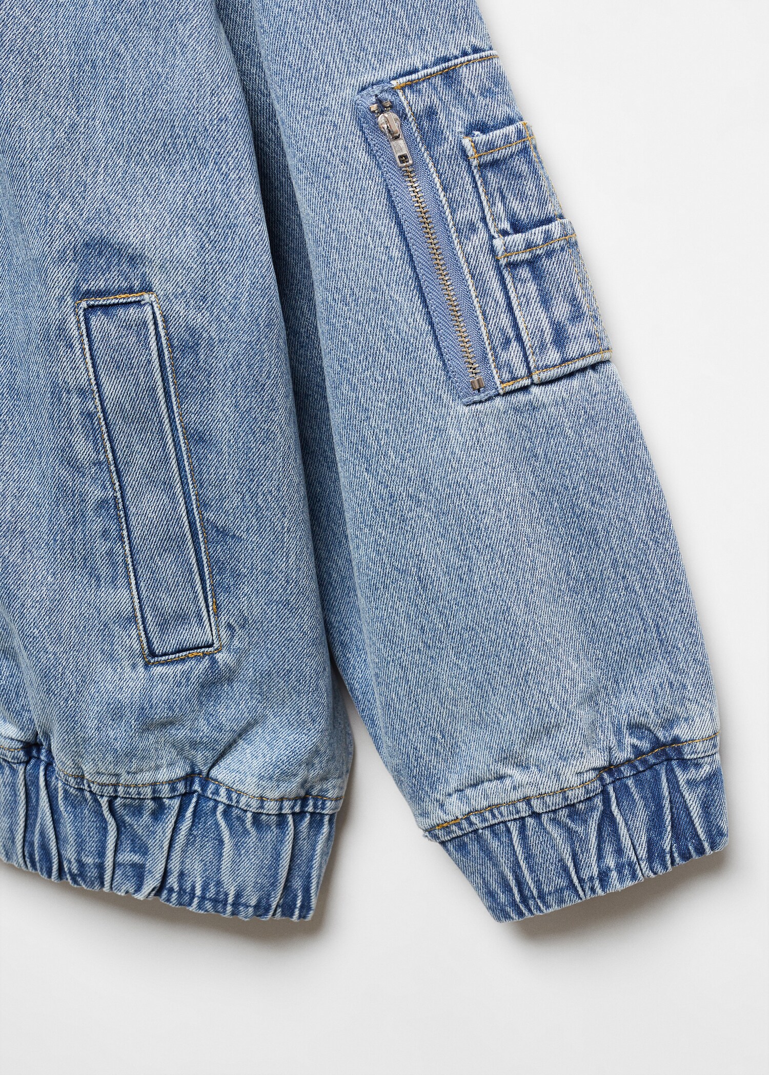 Bomberjacka i denim - Detaljer om artikeln 8