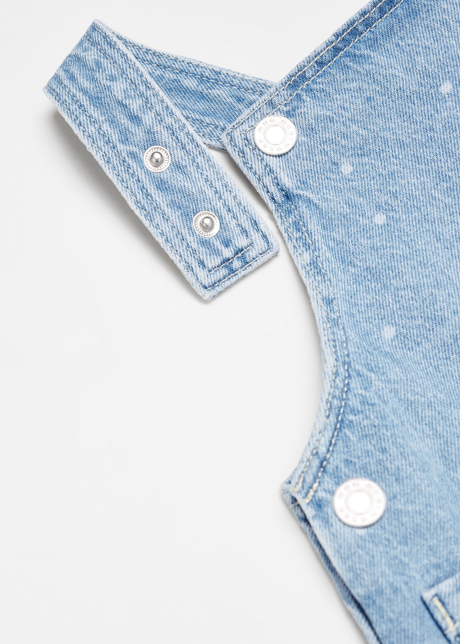 Polka-dot denim pinafore - Details of the article 8