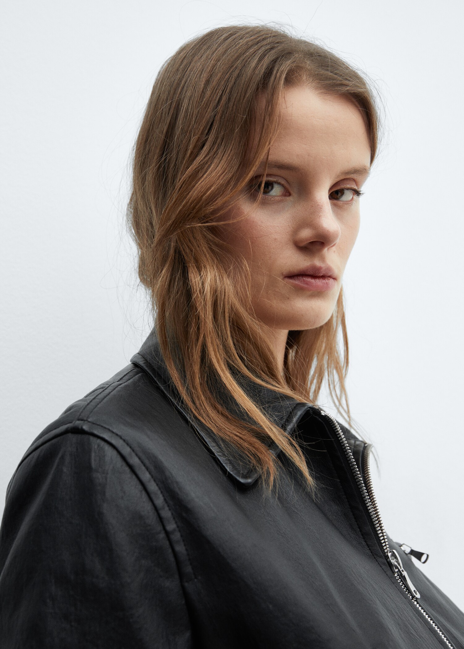 Vintage leather-effect jacket - Details of the article 1