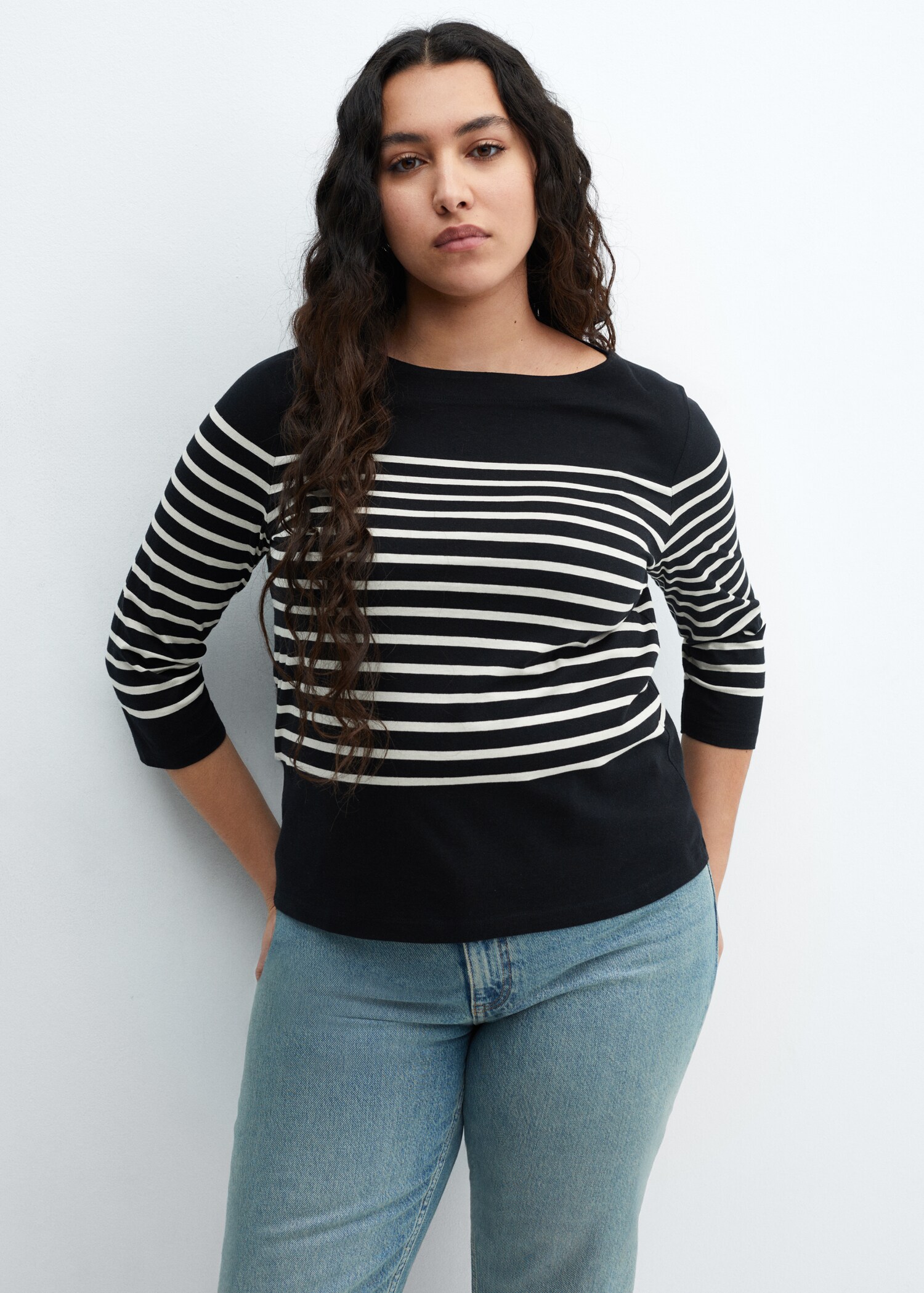 Camiseta rayas cuello barco - Detalle del artículo 5