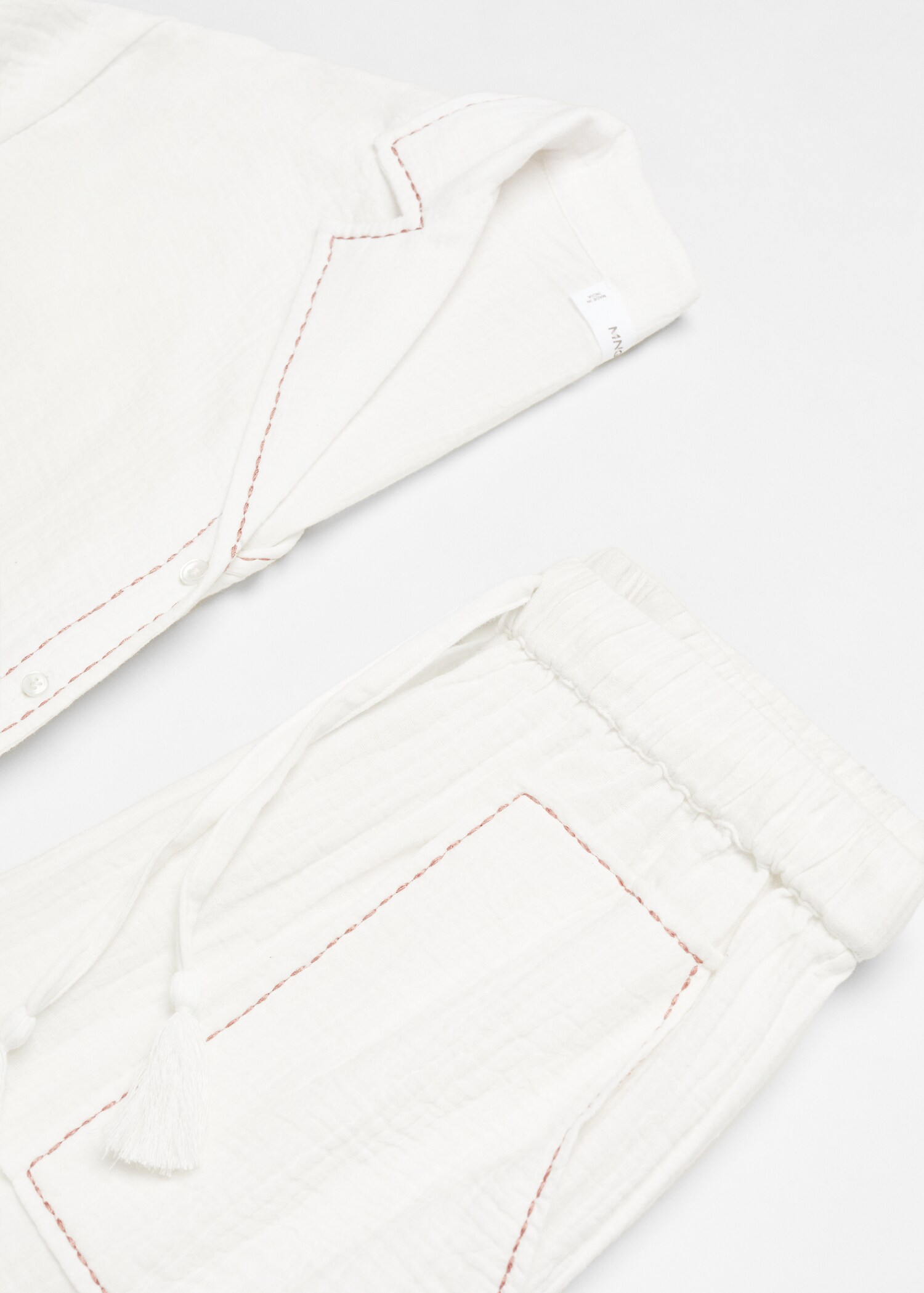 Langer Baumwoll-Pyjama - Detail des Artikels 8
