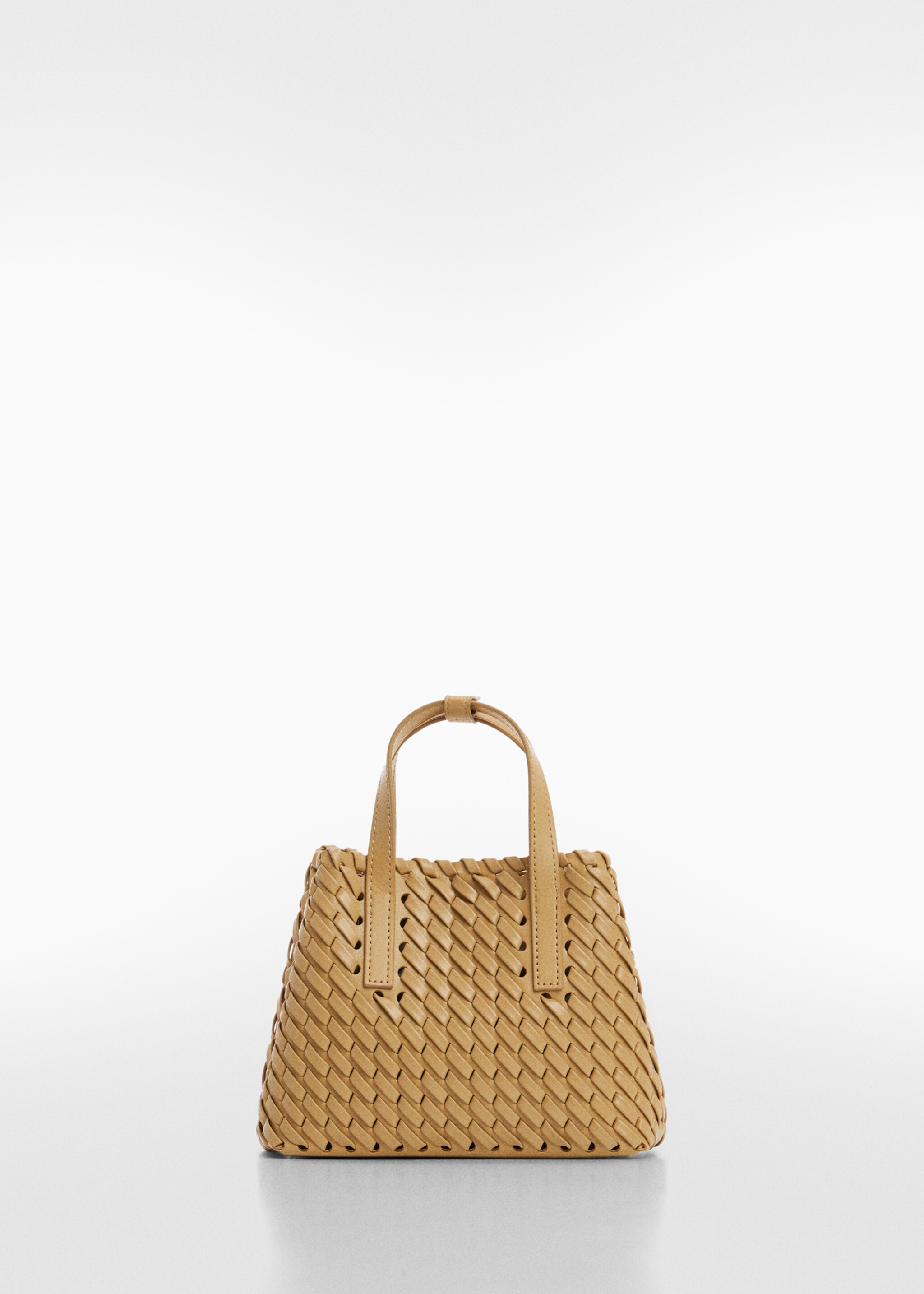 Double-handle braided bag - Article without model, Beige. Ref: 67055149-00.