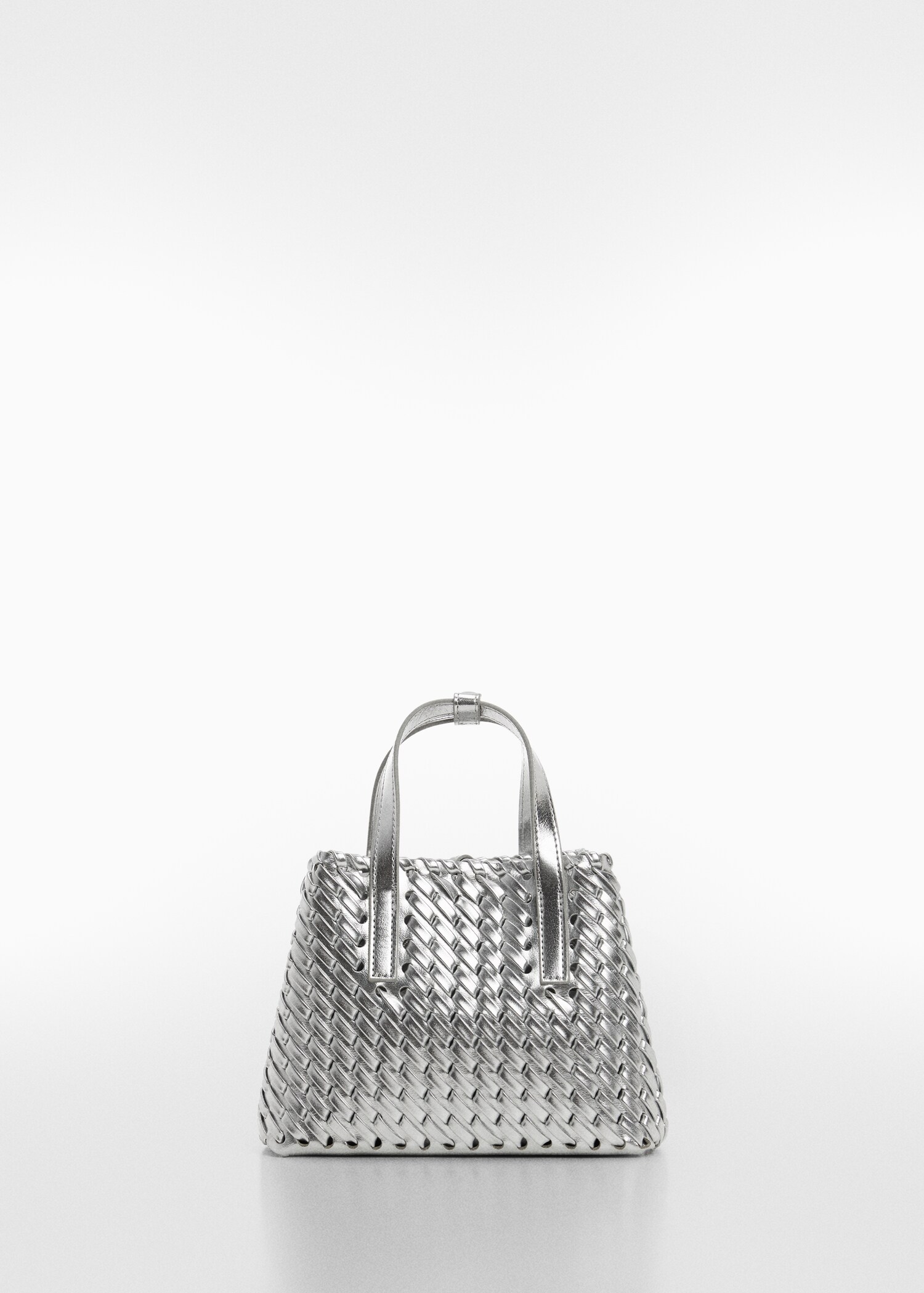 Geflochtene Tasche mit doppeltem Henkel - Artikel ohne Model