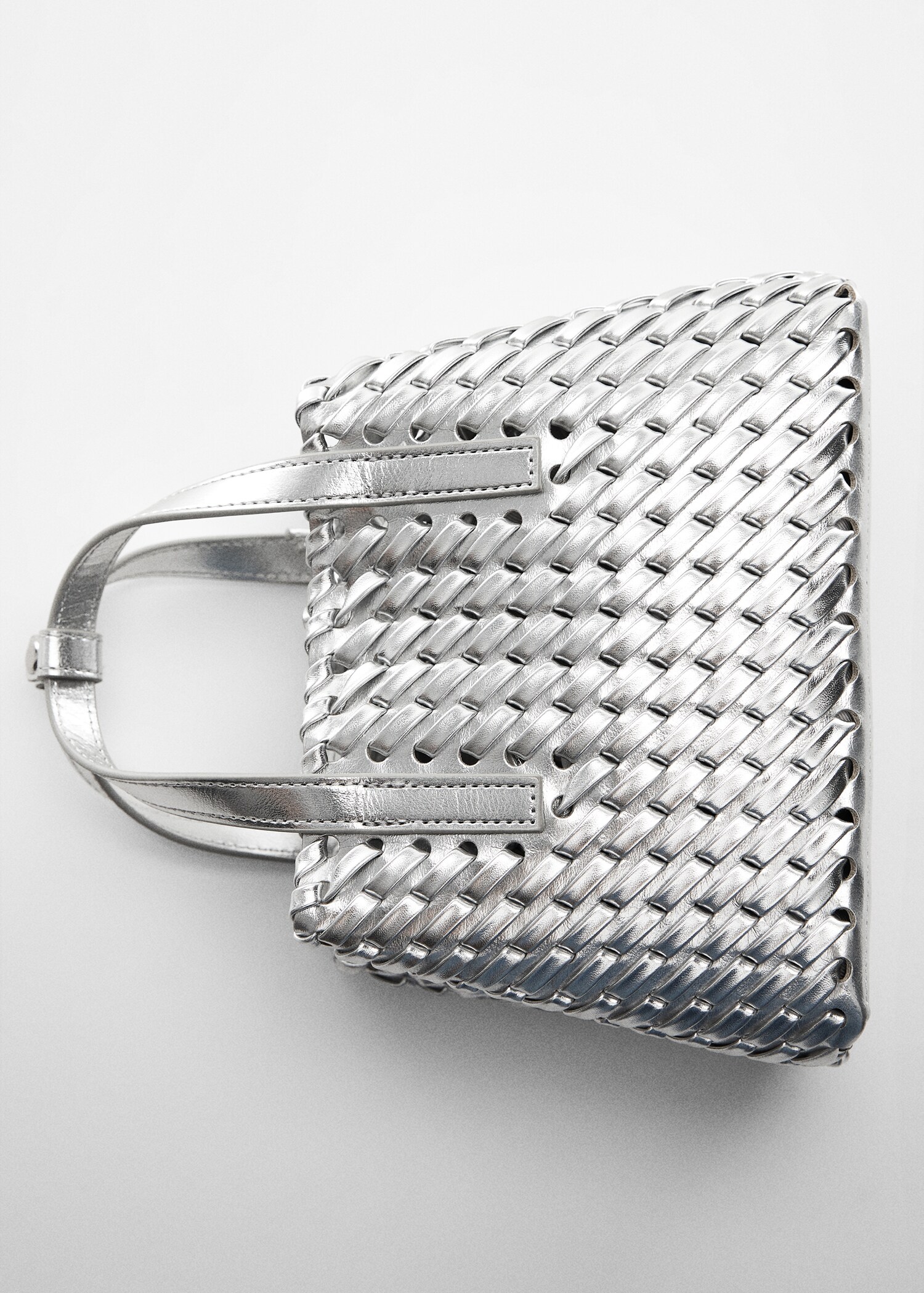 Geflochtene Tasche mit doppeltem Henkel - Detail des Artikels 5