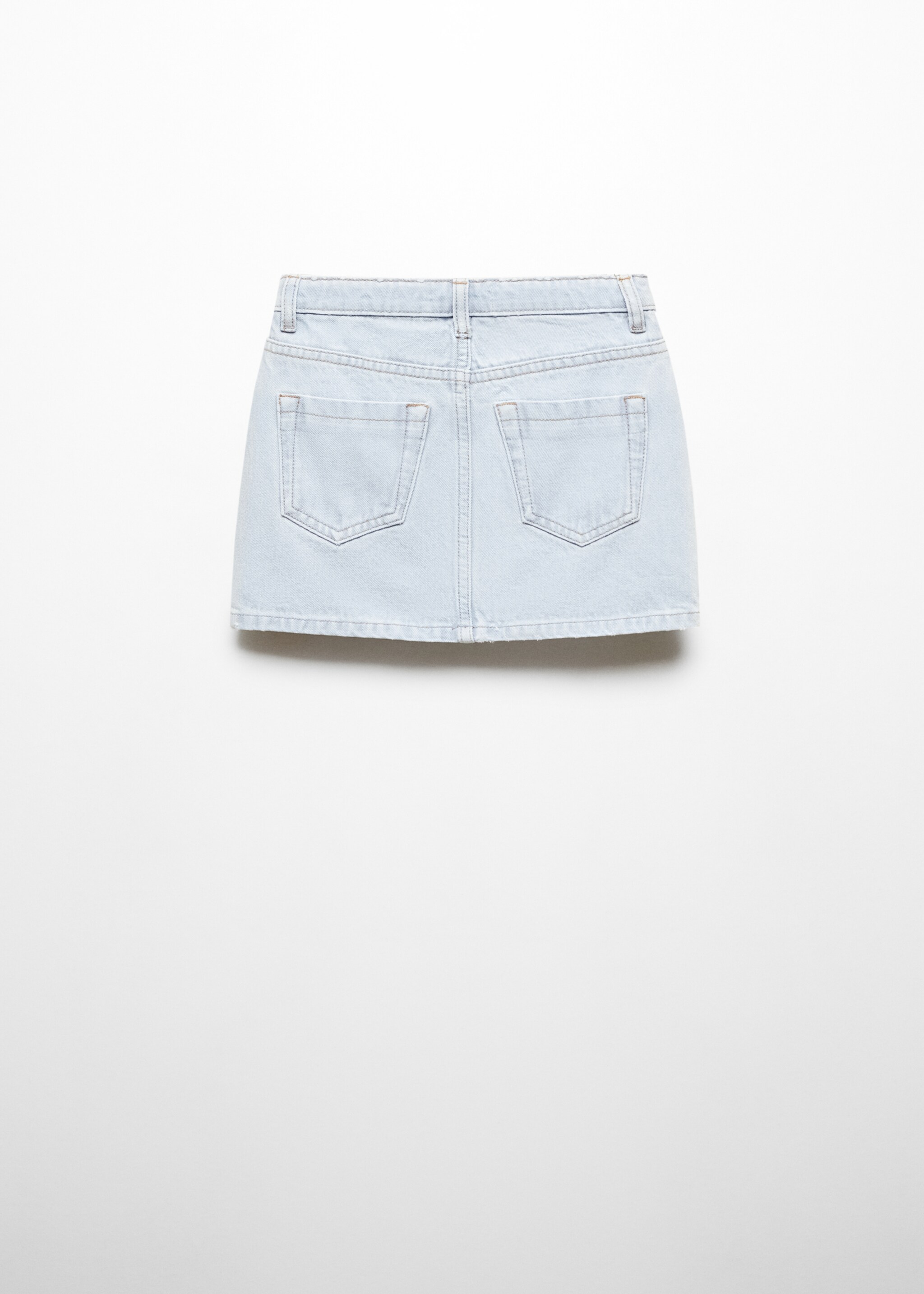 Denim skirt with buttons - Reverse of the article