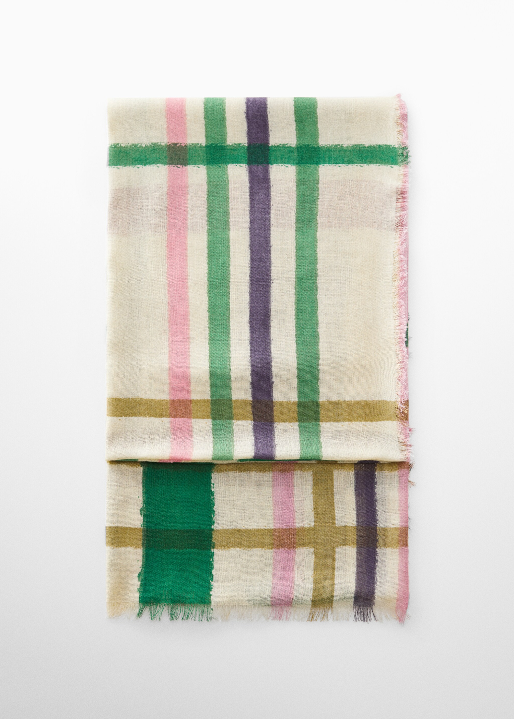 Multicolour striped scarf - Article without model