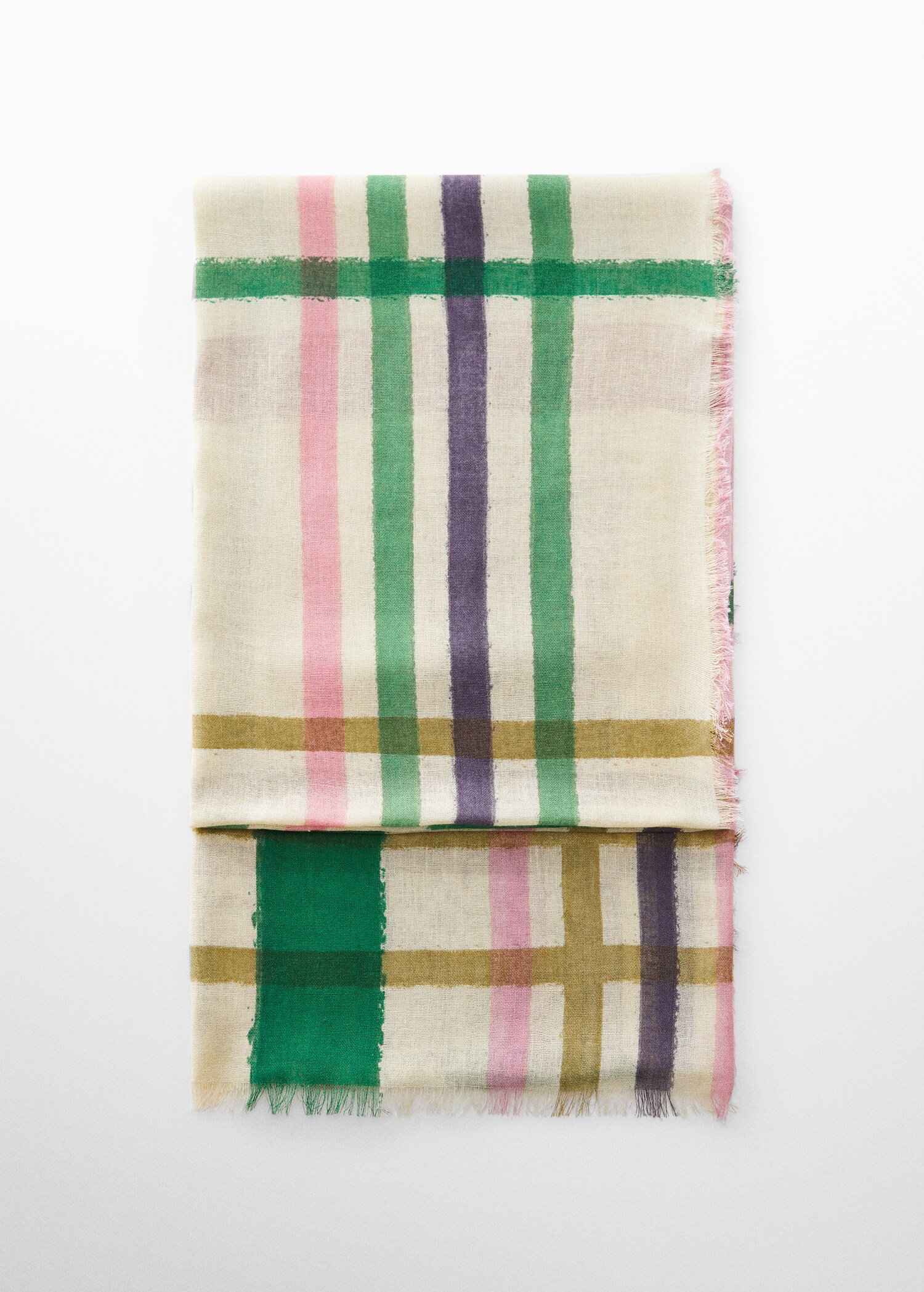 Multicolour striped scarf - Article without model