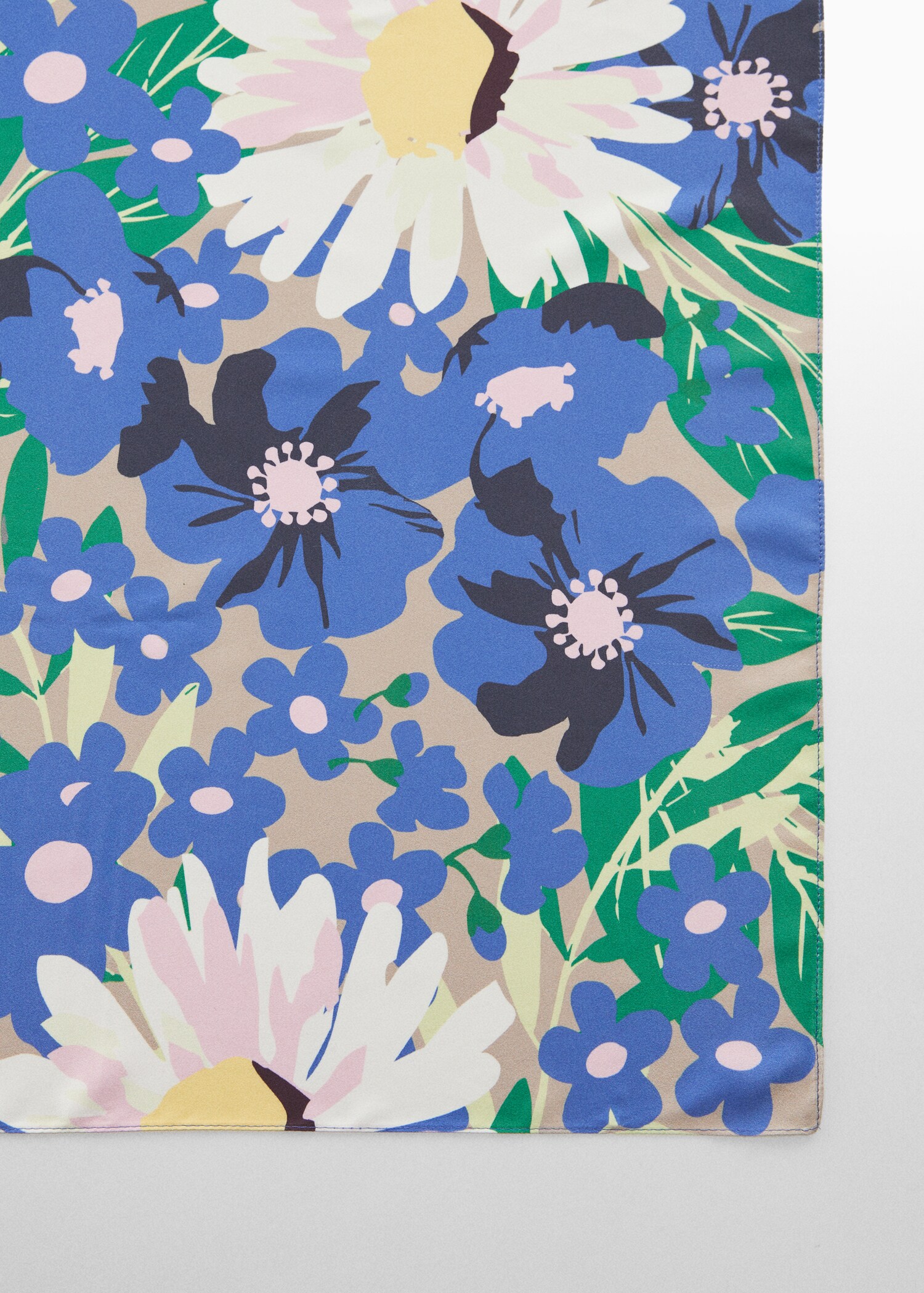 Blommönstrad sjal - Bild av mittparti