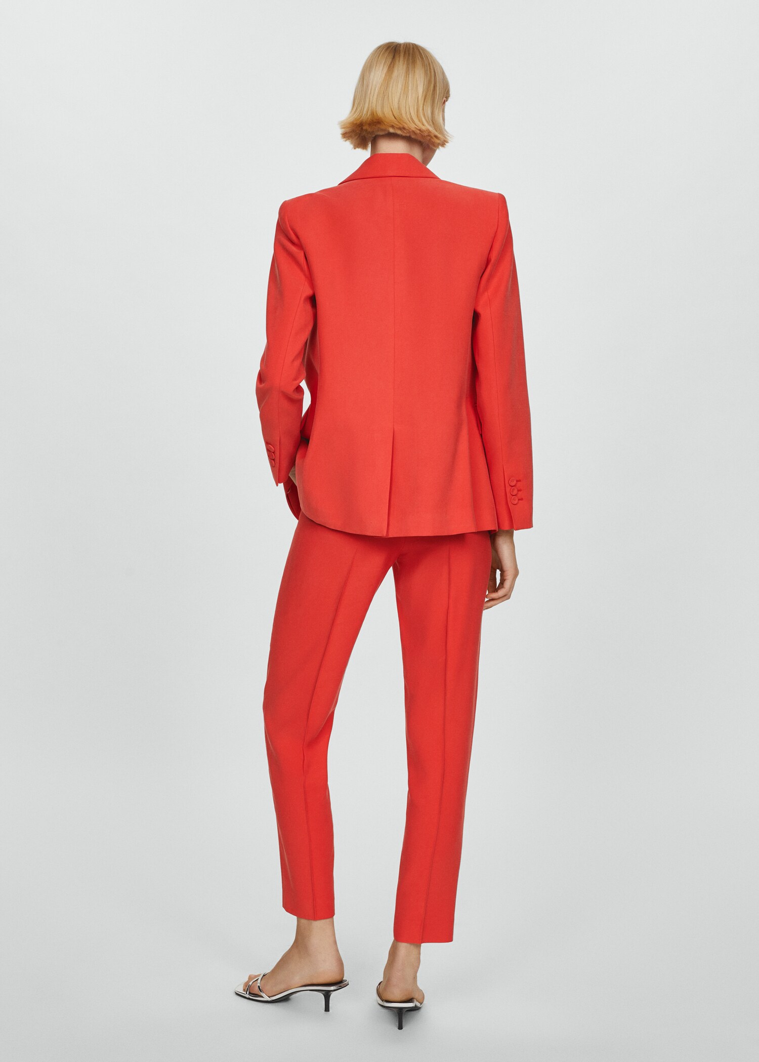 Straight suit trousers - Reverse of the article