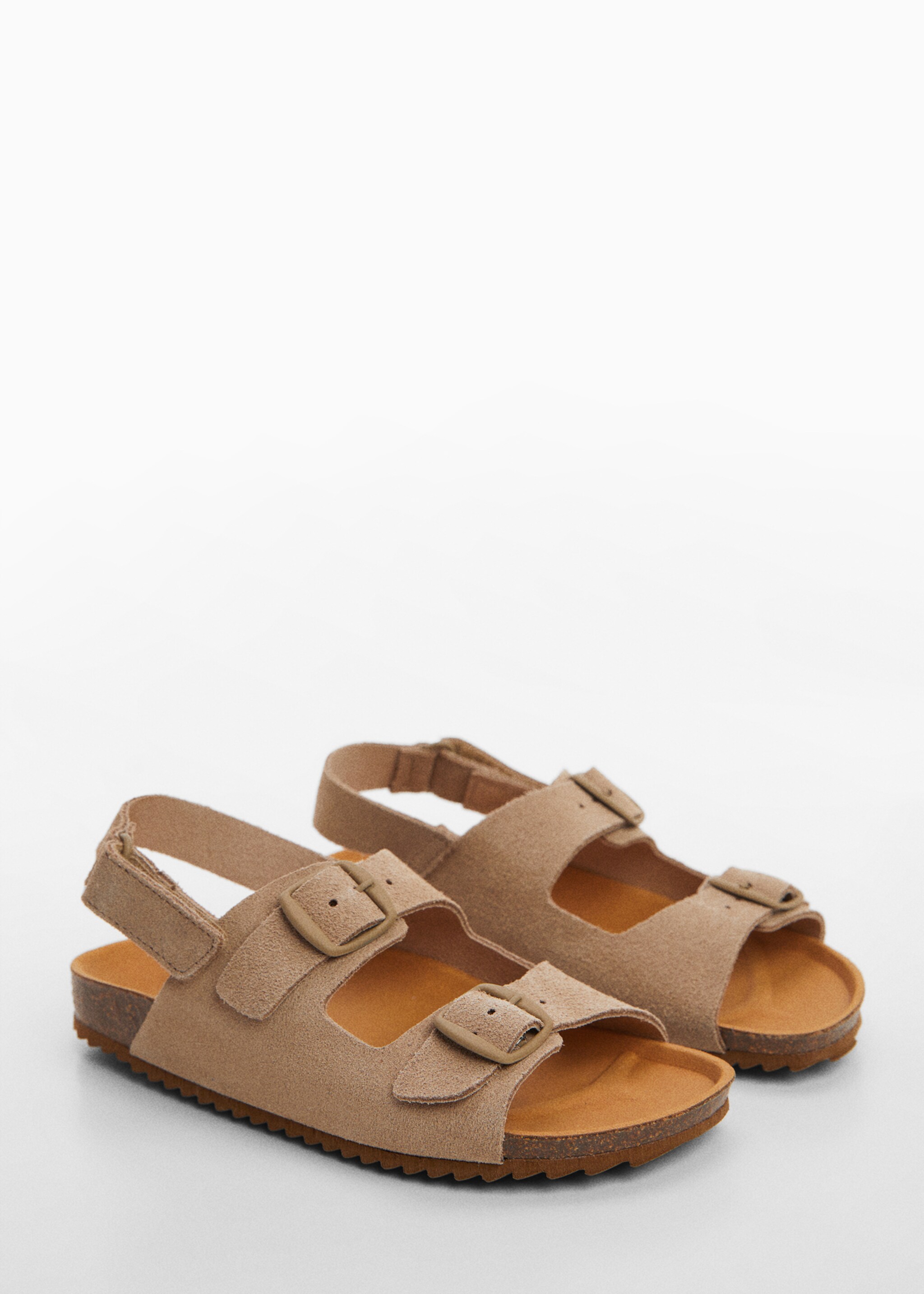 Leren sandalen met gespen - Middenvlak